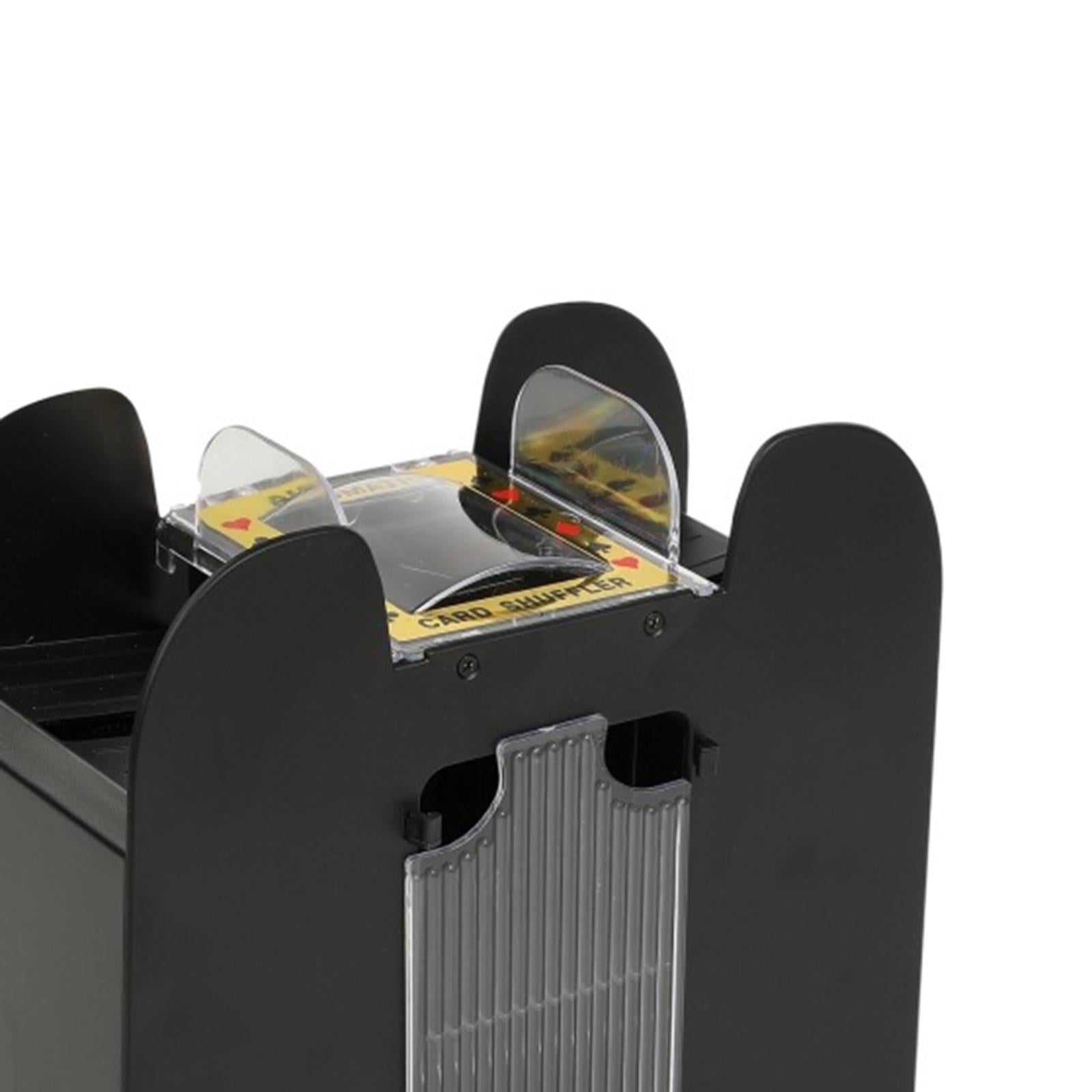 Card Shuffler Dealer Dispenser Battery&USB Accs Casino Trading Card for Club 6 Deck Enhanced