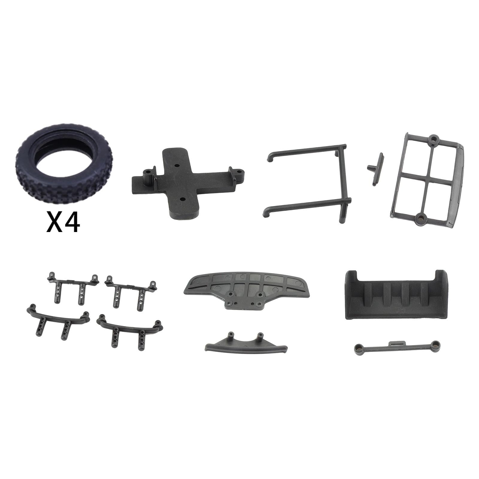 3xRC Spare Upgrade Kit for WLtoys K979 K989 284131 1/28 Buggy RC Tires Skin