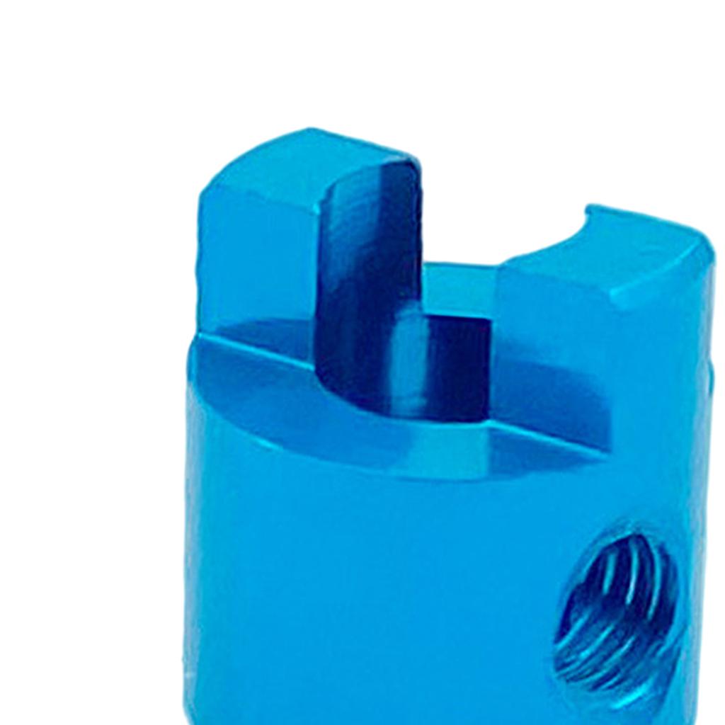 2xRC Boat Drive Metal Dog Shaft for RC Boat Drive Shaft Parts 3mm blue