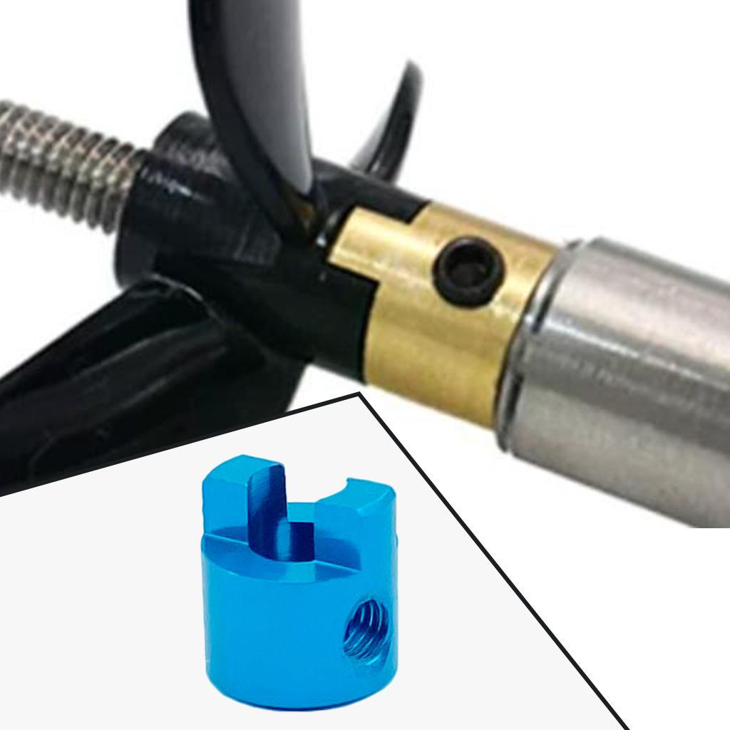 3xRC Boat Drive Metal Dog Shaft for RC Boat Drive Shaft Parts 4mm blue