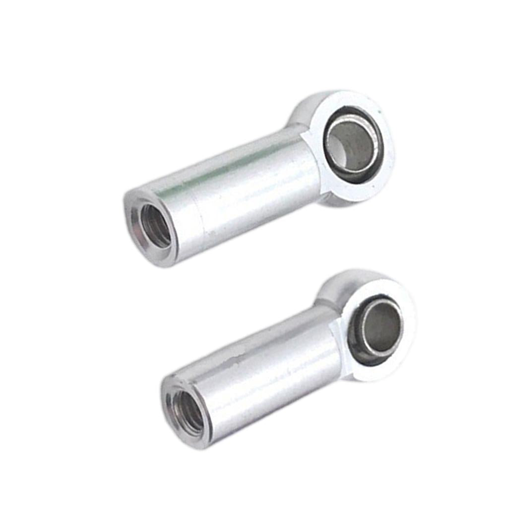 4xRC Tie Rod End Ball Joint Spare Parts for 1/8 Crawler Universal  Silver