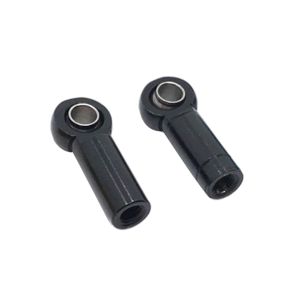 3xRC Tie Rod End Ball Joint Spare Parts for 1/8 Crawler Universal  Black