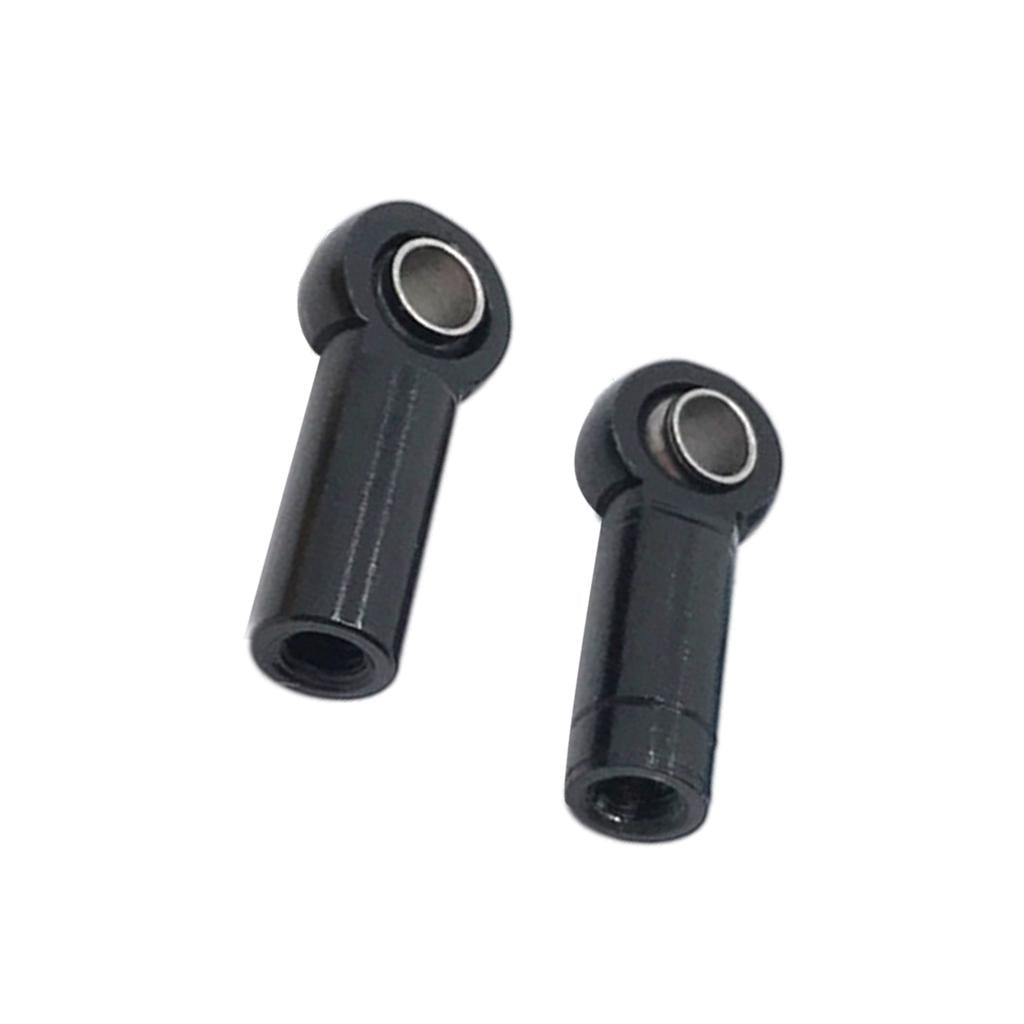 3xRC Tie Rod End Ball Joint Spare Parts for 1/8 Crawler Universal  Black