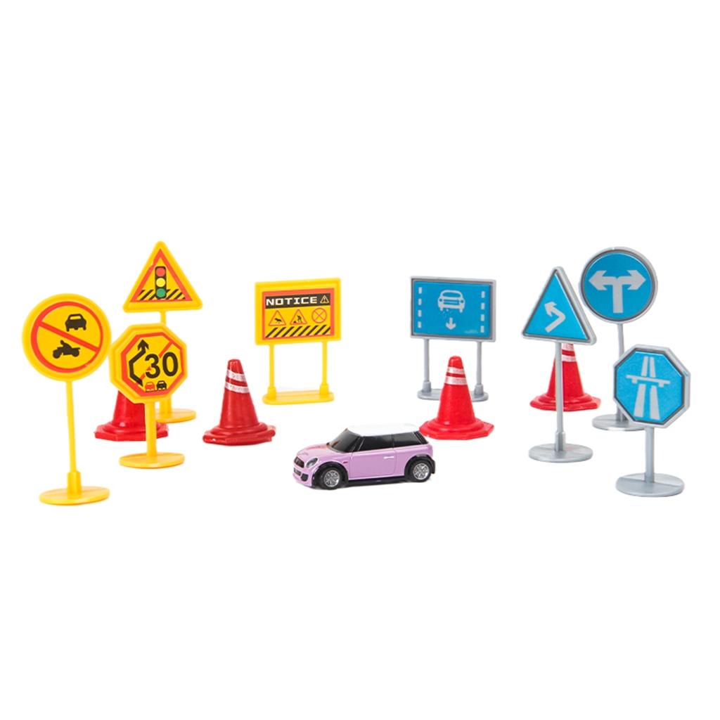 4xModel Railroad Street Signs Oo Gauge Miniature Kids Play Decoration
