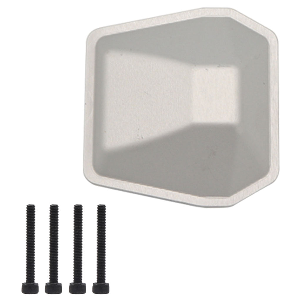 Diff Cover 1:6 Truck Spare Parts for Axial SCX6 Axi05000 Jeep Professionals Silver
