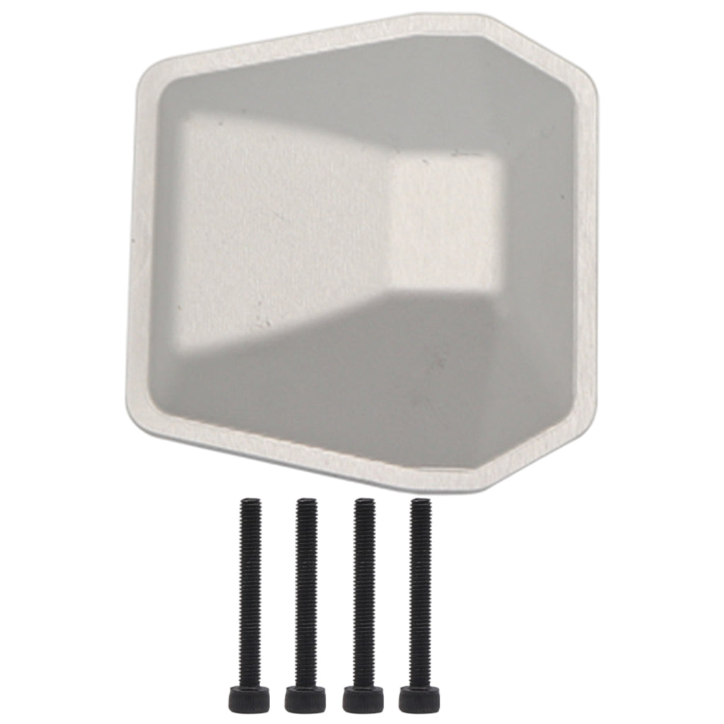 Diff Cover 1:6 Truck Spare Parts for Axial SCX6 Axi05000 Jeep Professionals Silver