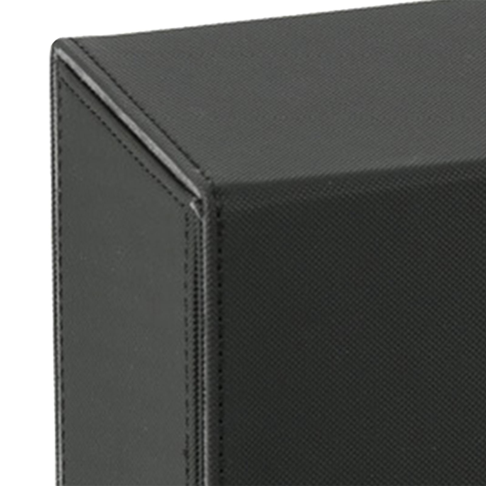 Cards Storage Box Holder Waterproof PU Trading Sports Card Slab Black