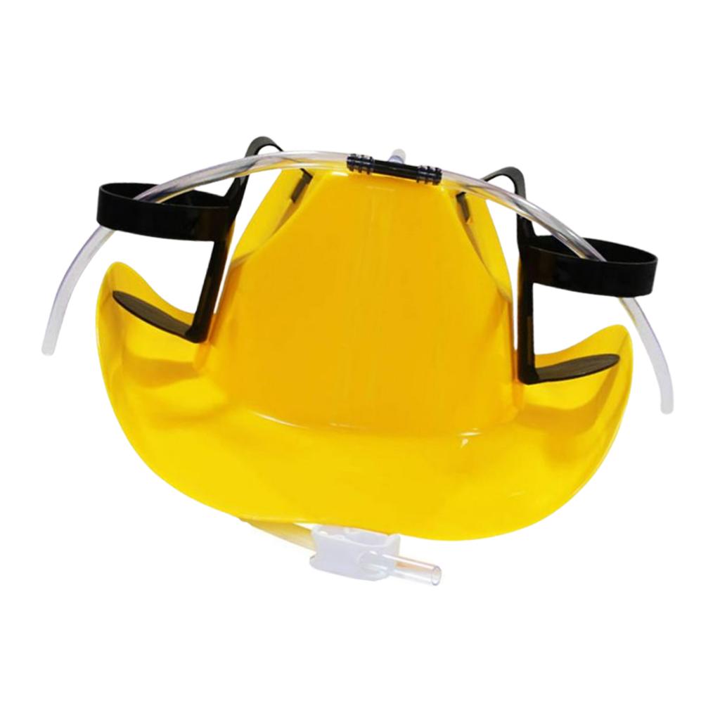 Beer Hat Soda Helmet Drinking Cup Holder Two Sides 3 Colour Cowboy Yellow