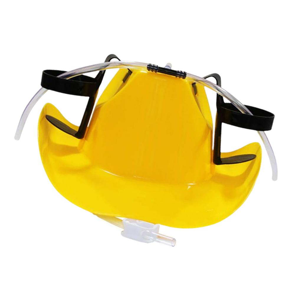 Beer Hat Soda Helmet Drinking Cup Holder Two Sides 3 Colour Cowboy Yellow