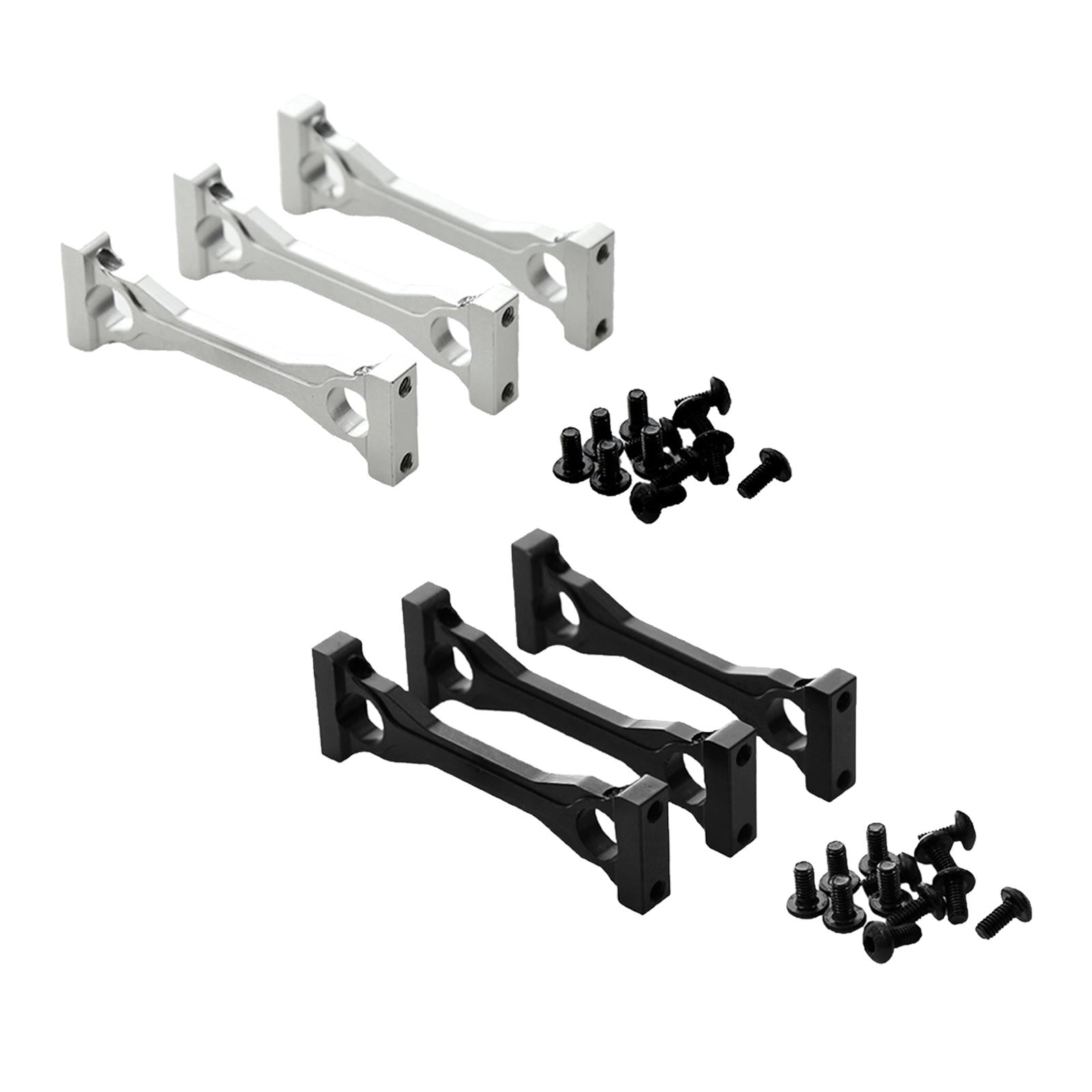 Aluminum Alloy Middle Chassis Mount for Tamiya 1:14 Truck Car Model Upgrade black