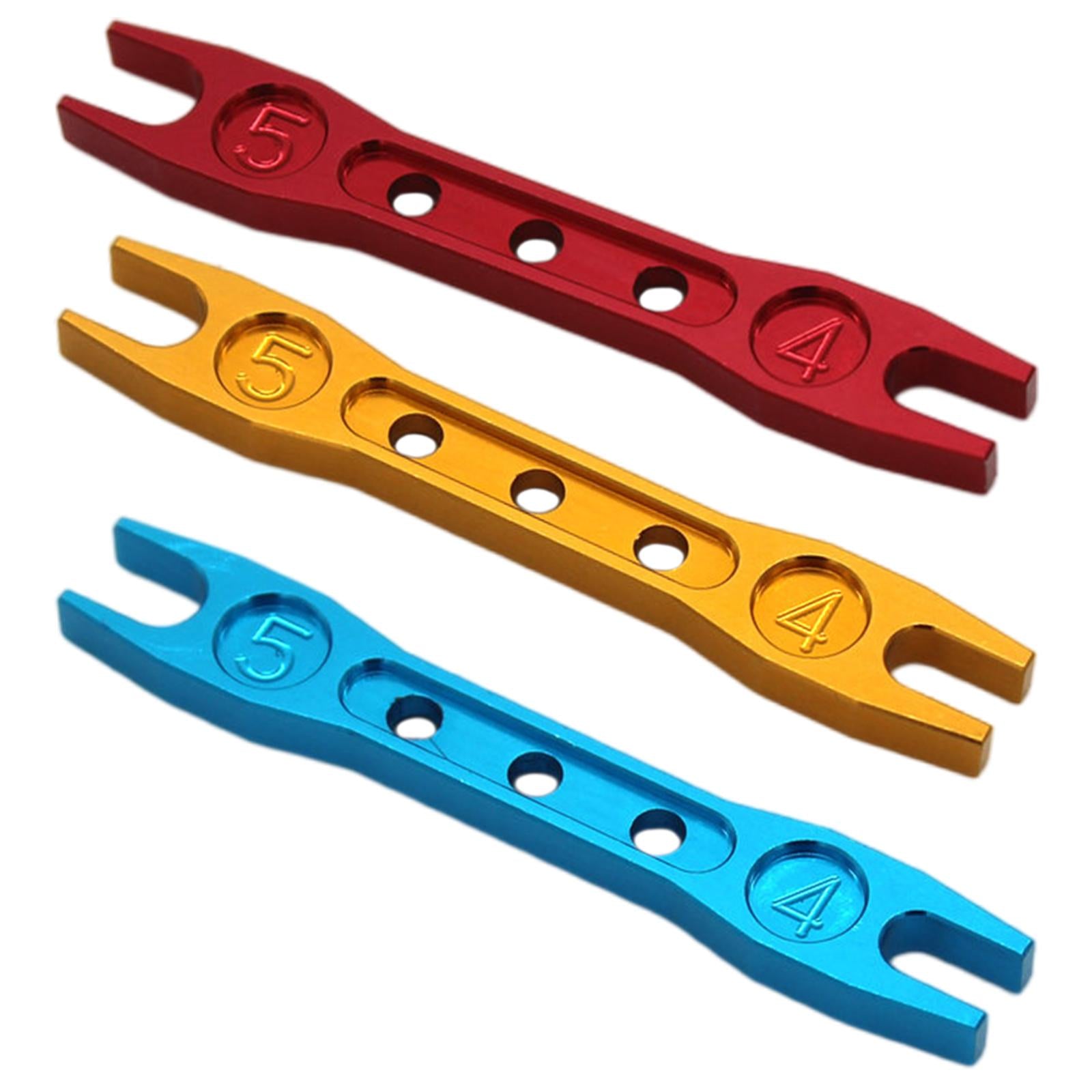 3xMini Open-End Wrench Spanner 1:12 1/12 Portable 4mm 5mm for 124016 124019 Red