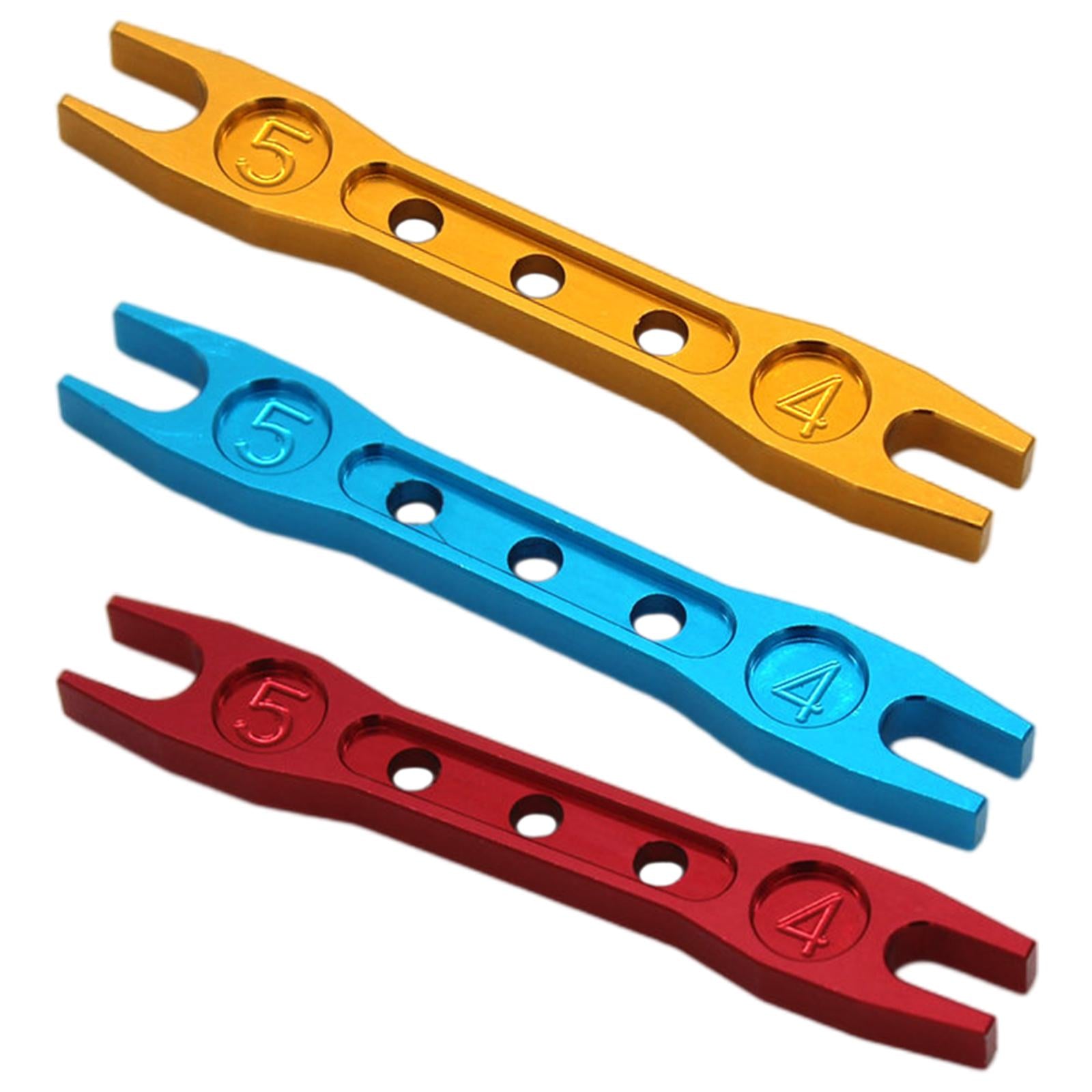 2xMini Open-End Wrench Spanner 1:12 1/12 Portable 4mm 5mm for 124016 124019 Red