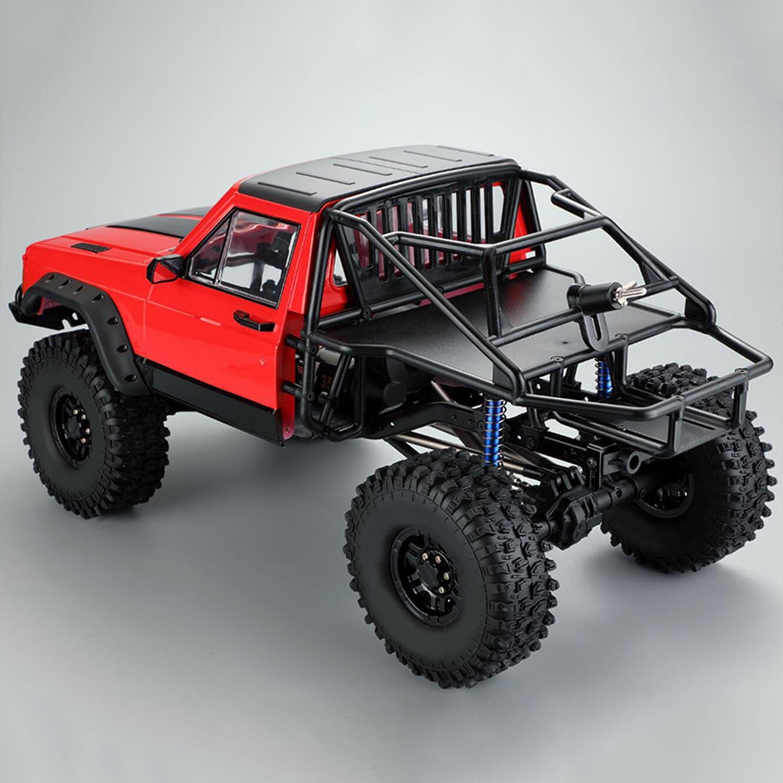 Body Cab&Back-Half Cage Upgrade for 1/10 RC Crawler Car 313, 324mm Wheelbase Red