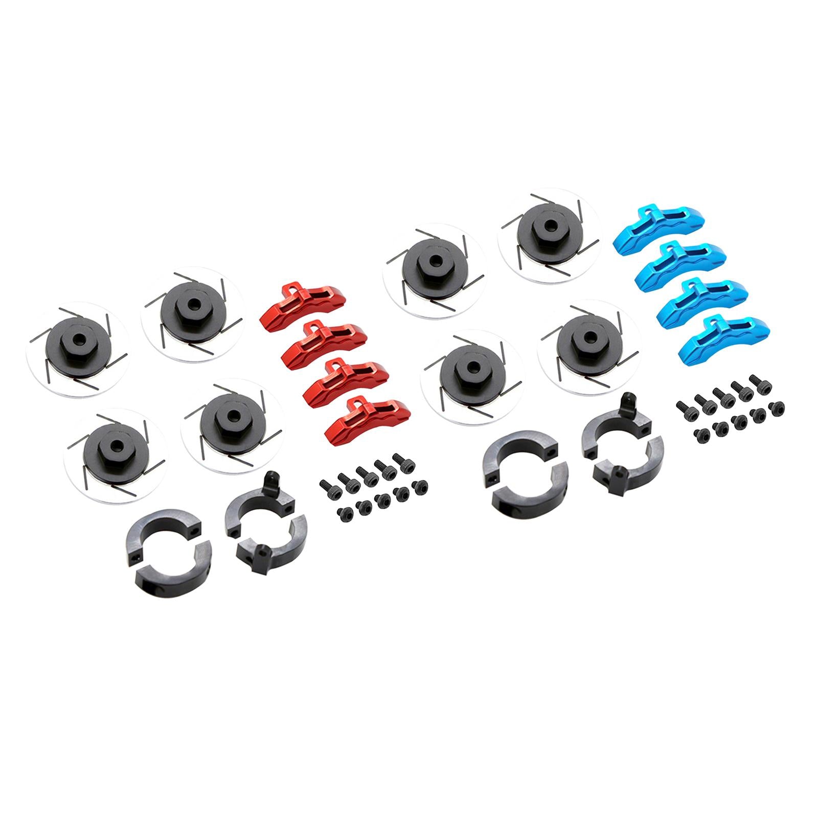 Brake Disc 1:10 Assembly DIY Replacement Metal for Tamiya cc02 RC Car Adults Red