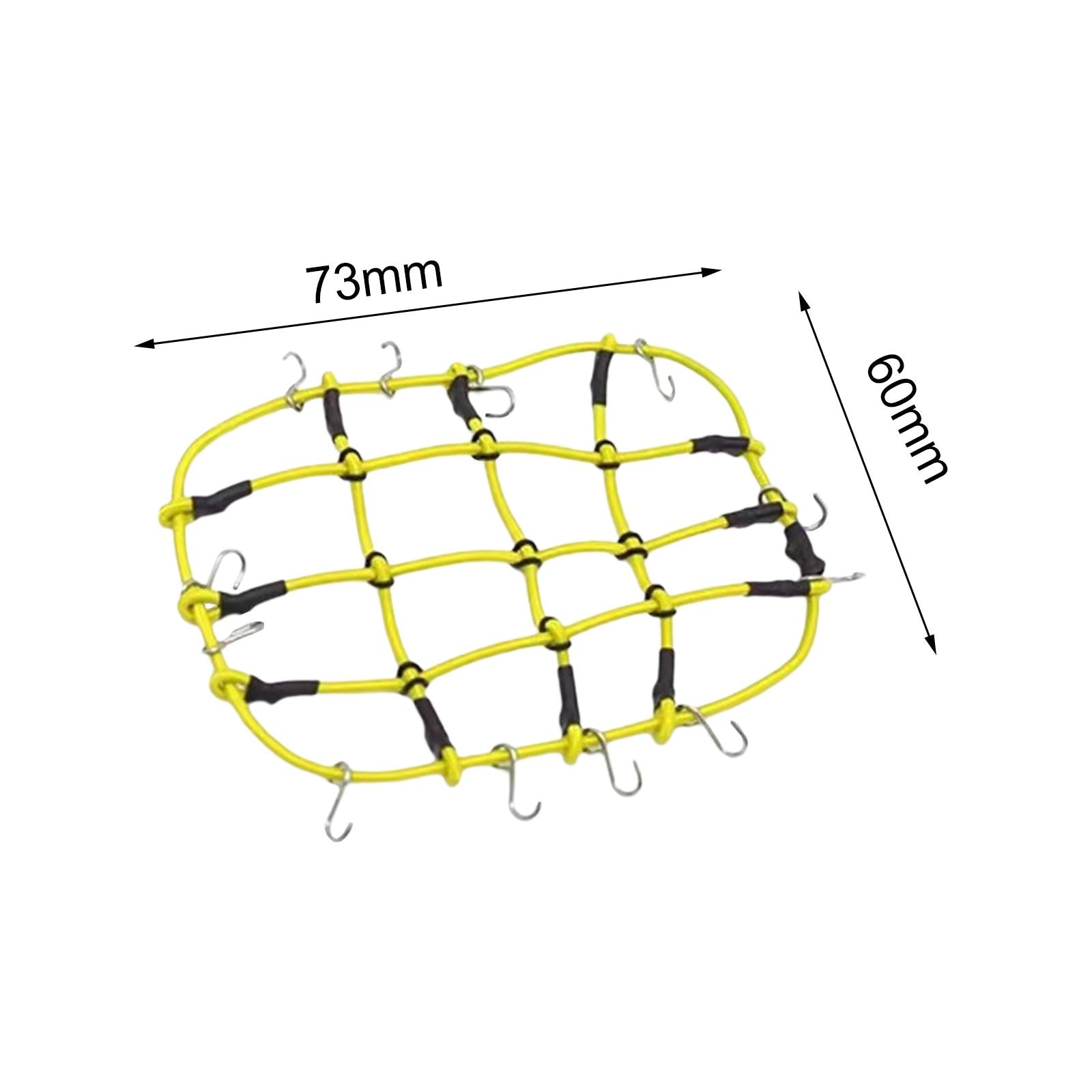 Decoration Luggage Net Net Window Simulated 1:24 for SCX24 Replacements Yellow
