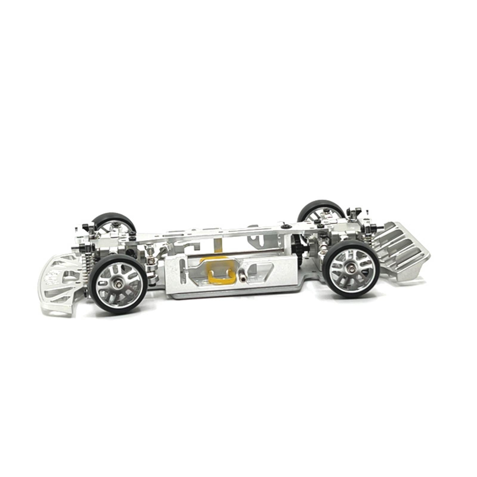Car Frame 1/28 Scale Spare Parts Vehicles Model for Wltoys K989 RC Car Silver
