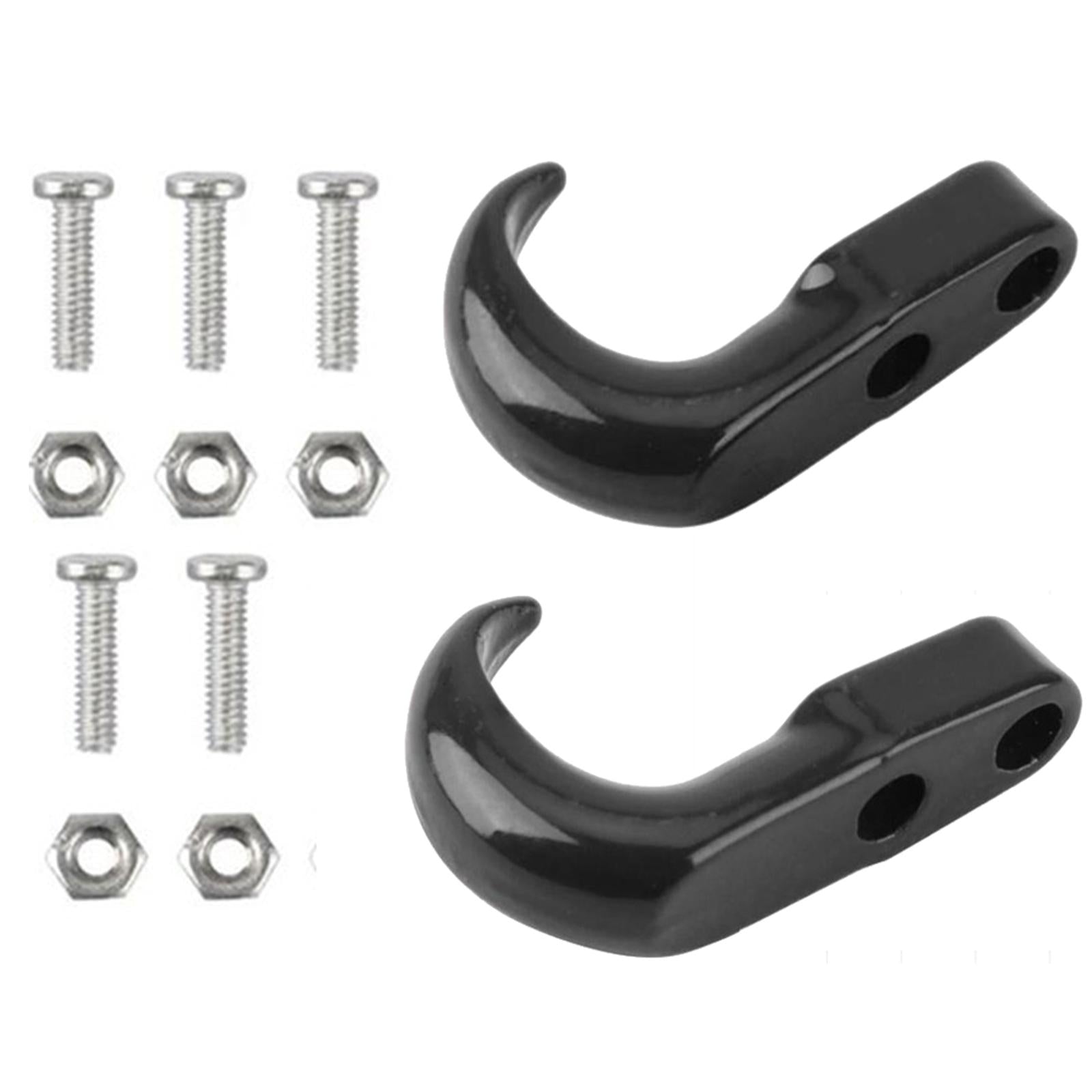 4x2x 1/24 Tow Shackle Rescue Hook Spare for Axial SCX24 Trucks Accessories Black