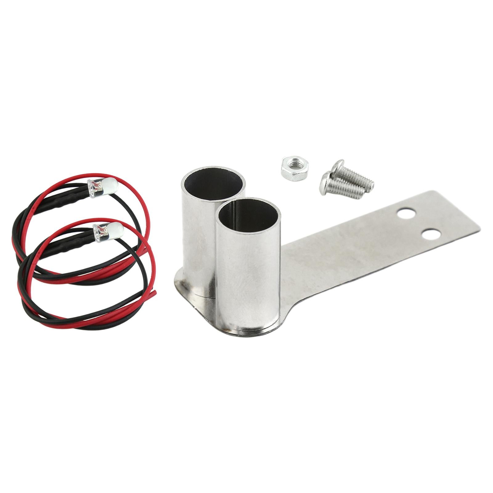 2x1/10 RC Car Simulation Exhaust Pipe Metal Tail Throat for HSP 94123 Crawler C