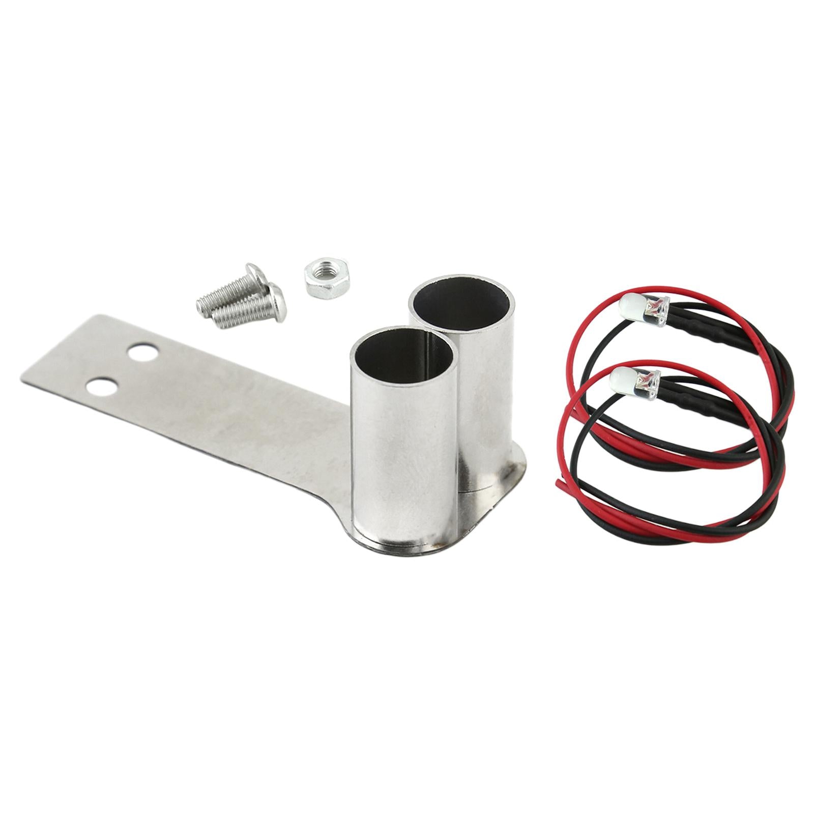 2x1/10 RC Car Simulation Exhaust Pipe Metal Tail Throat for HSP 94123 Crawler C