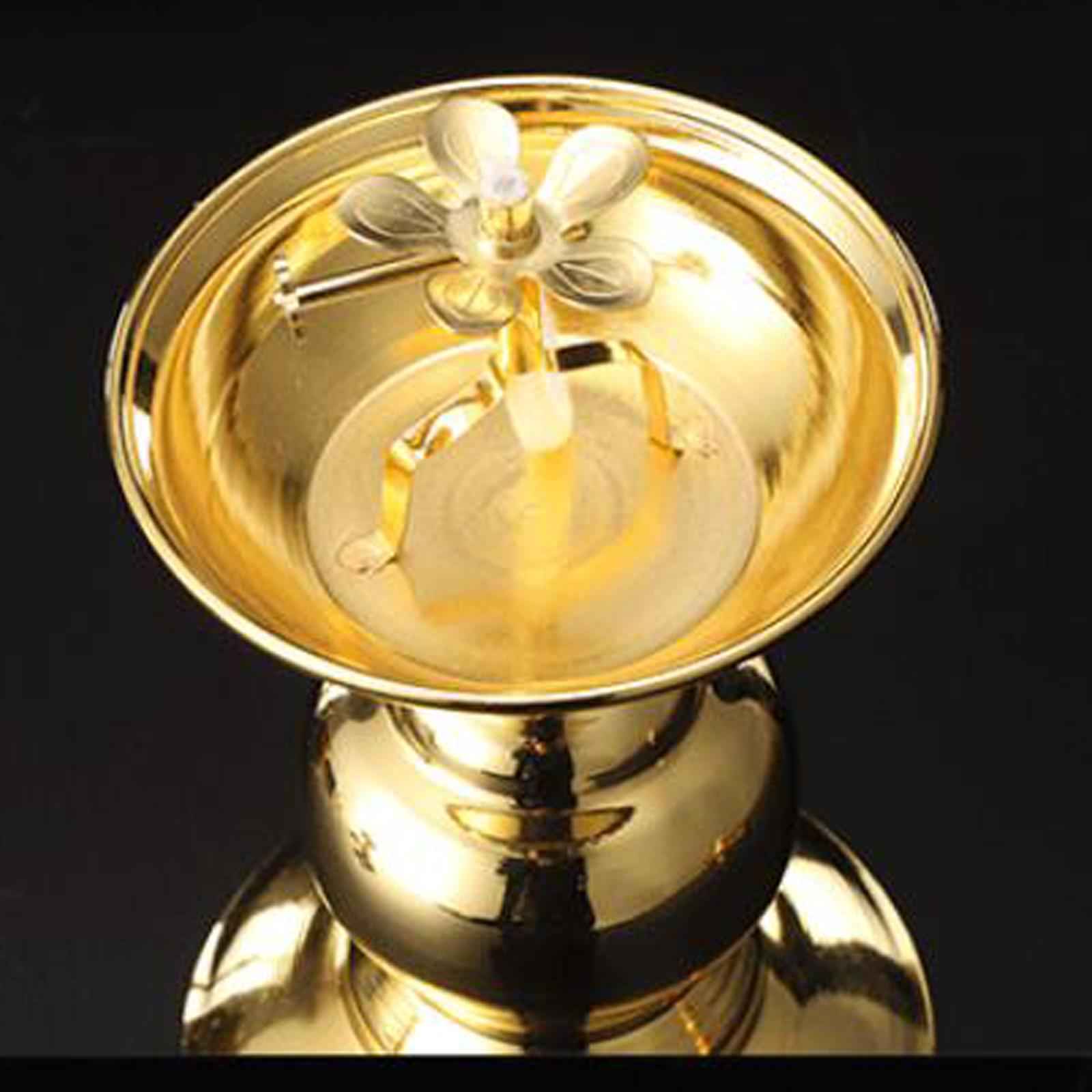 Ghee Lamp Holder Buddhist Altar Supplies Tibetan for Office Buddha Table StyleB