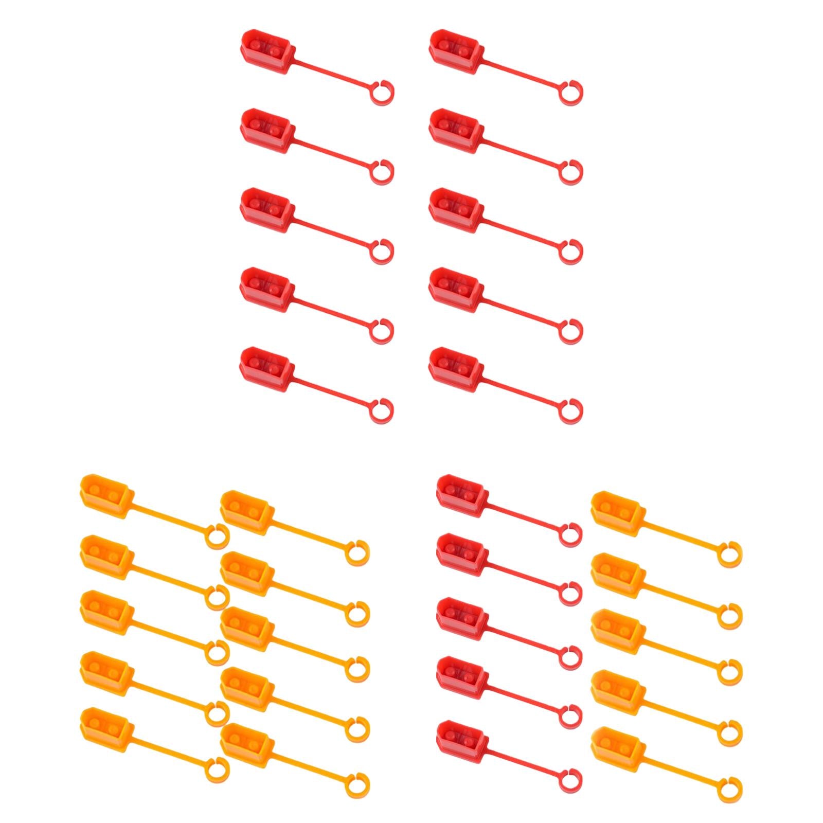 3xXT60 Male Female Plug Dust Protector Shell for Lipo Battery red
