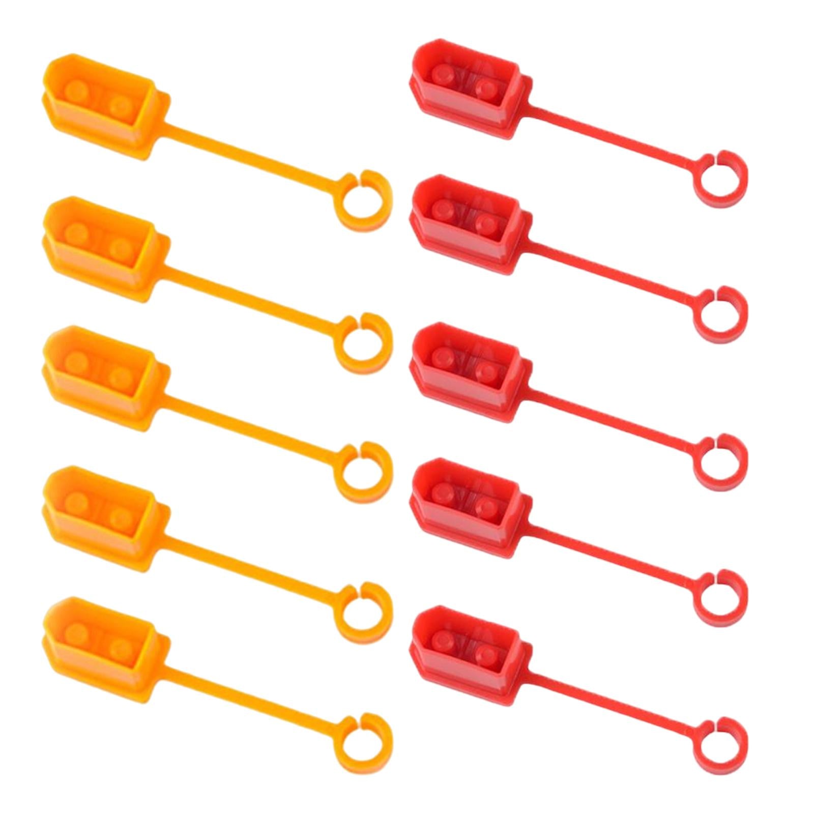 3xXT60 Male Female Plug Dust Protector Shell for Lipo Battery red and yellow
