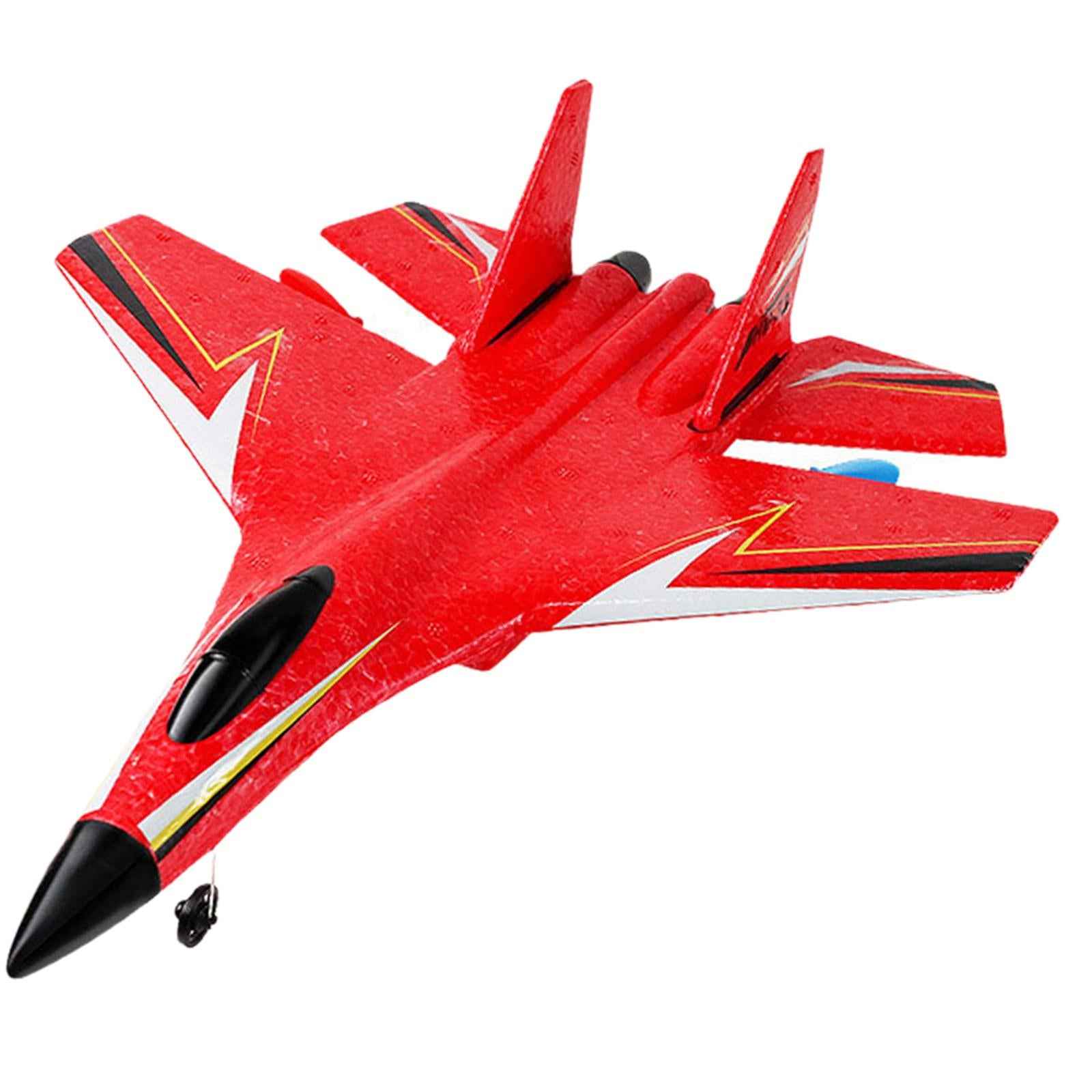 2.4G 2CH RC Fixed Wing Plane Anti Collision for Boys Girls Children Red