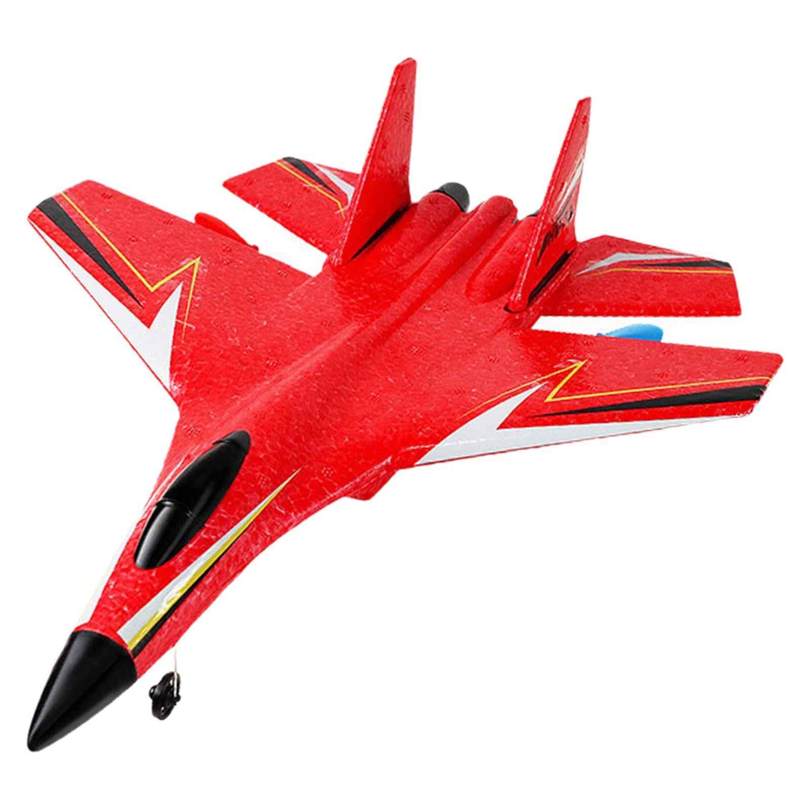 2.4G 2CH RC Fixed Wing Plane Anti Collision for Boys Girls Children Red