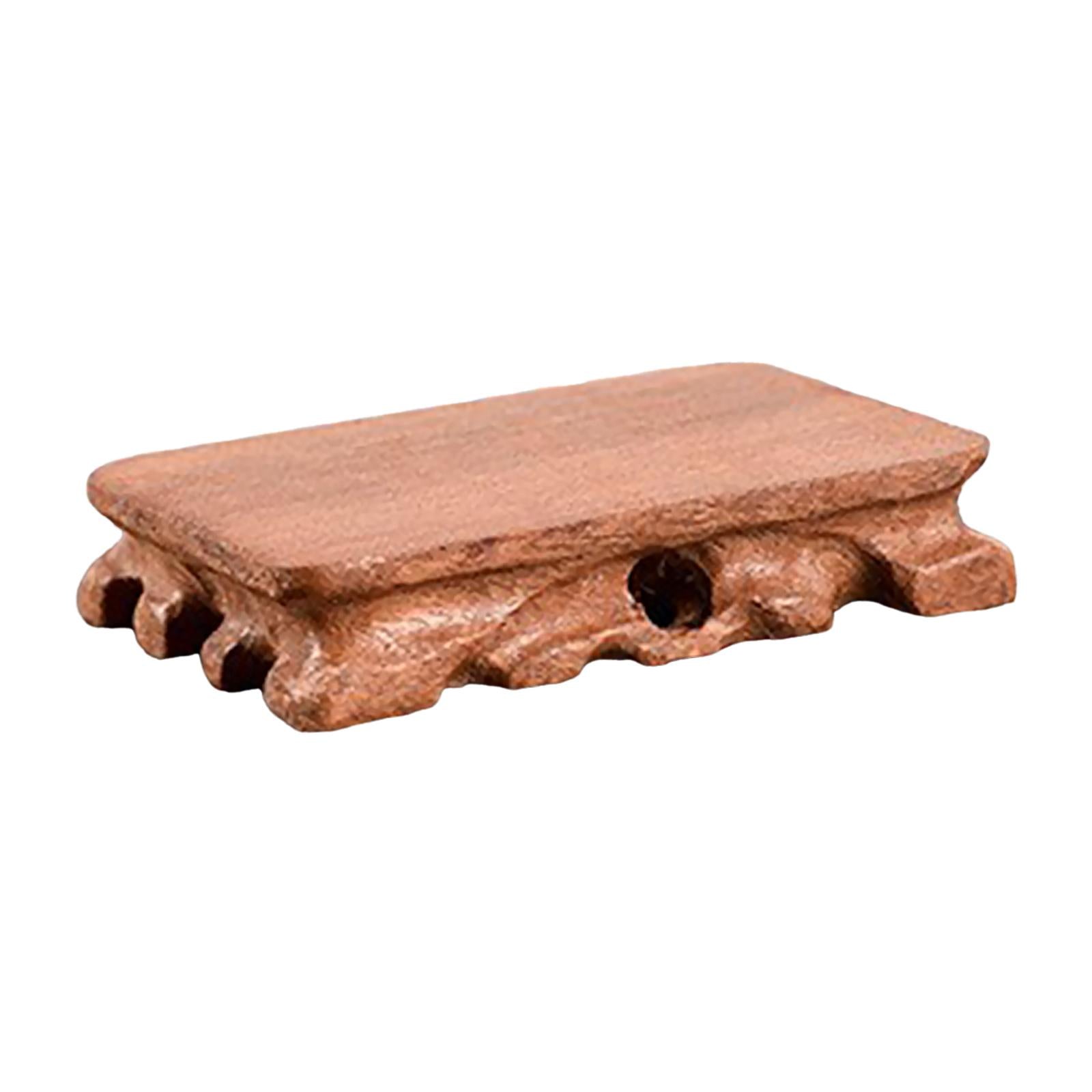 4xWooden Display Stand Support Sphere Holder for Crystals Gemstones Rocks M