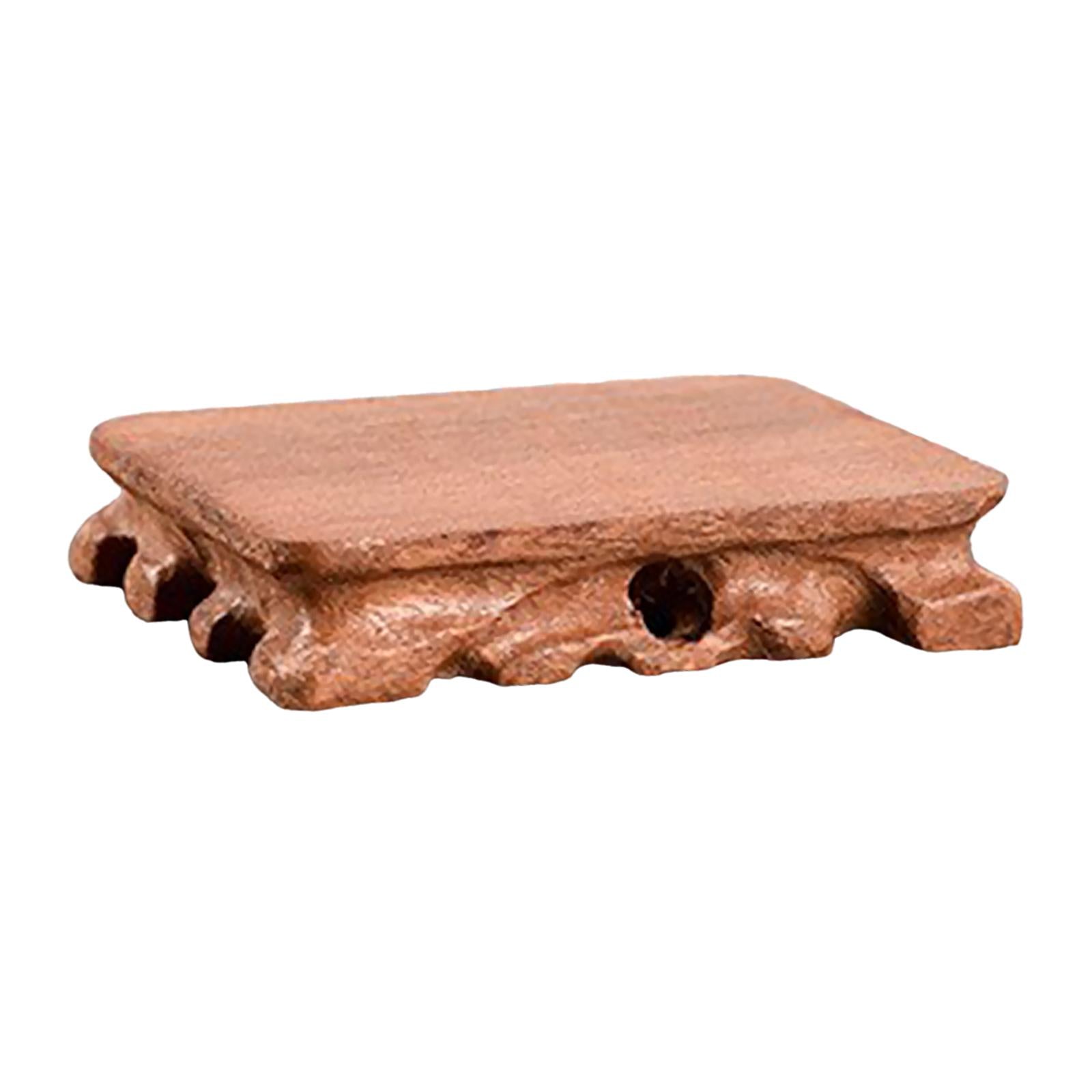 3xWooden Display Stand Support Sphere Holder for Crystals Gemstones Rocks M