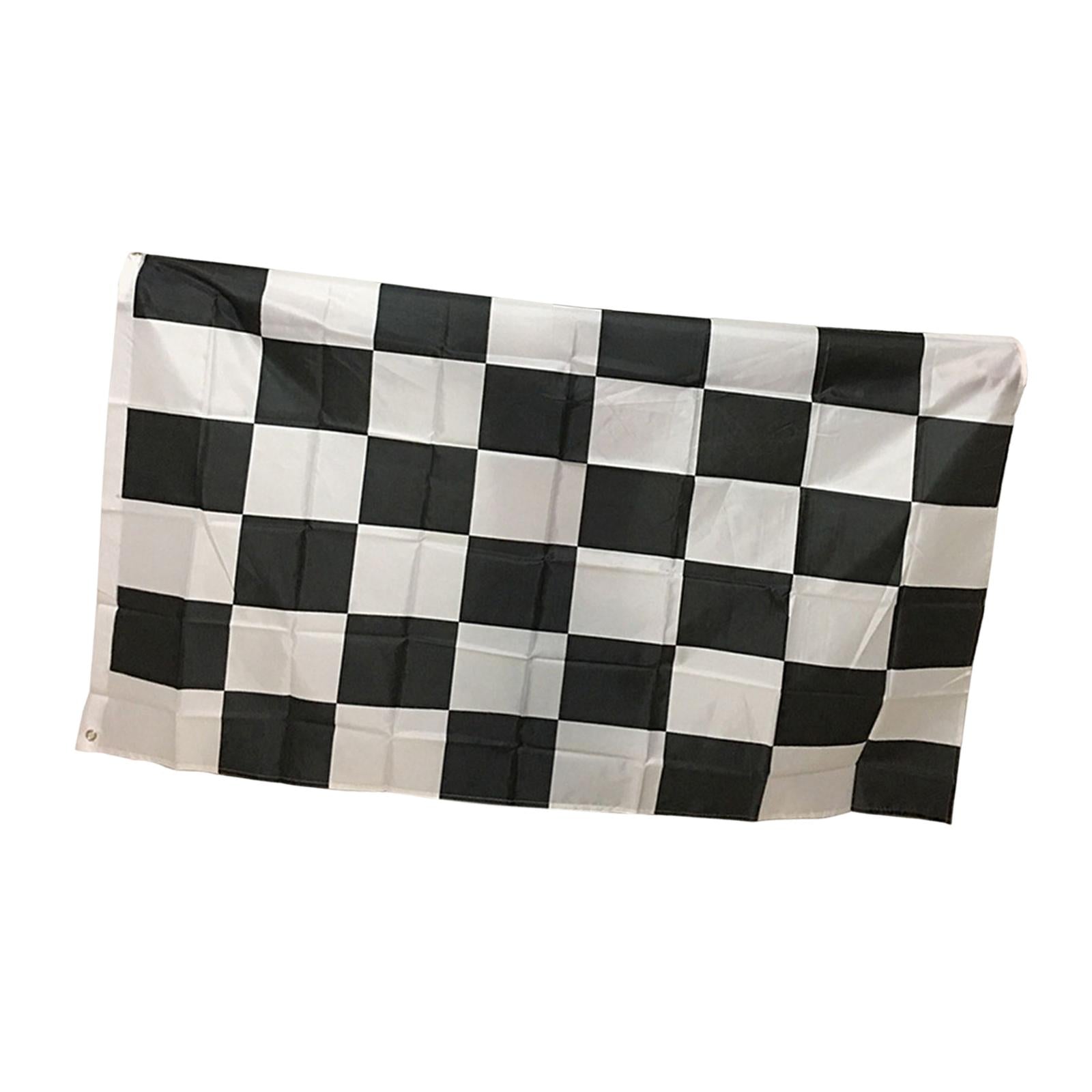 3xHanging Checkered Flag Rectangle Portable Banner for Indoor Decorative