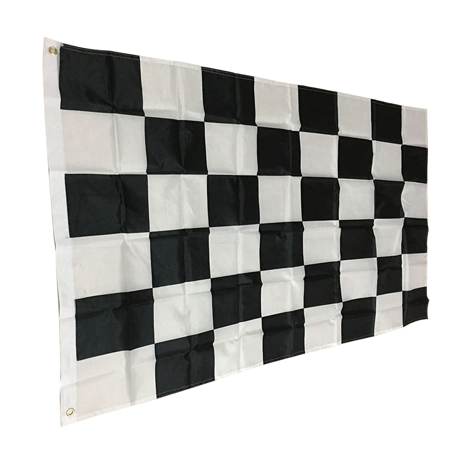4xHanging Checkered Flag Rectangle Portable Banner for Indoor Decorative