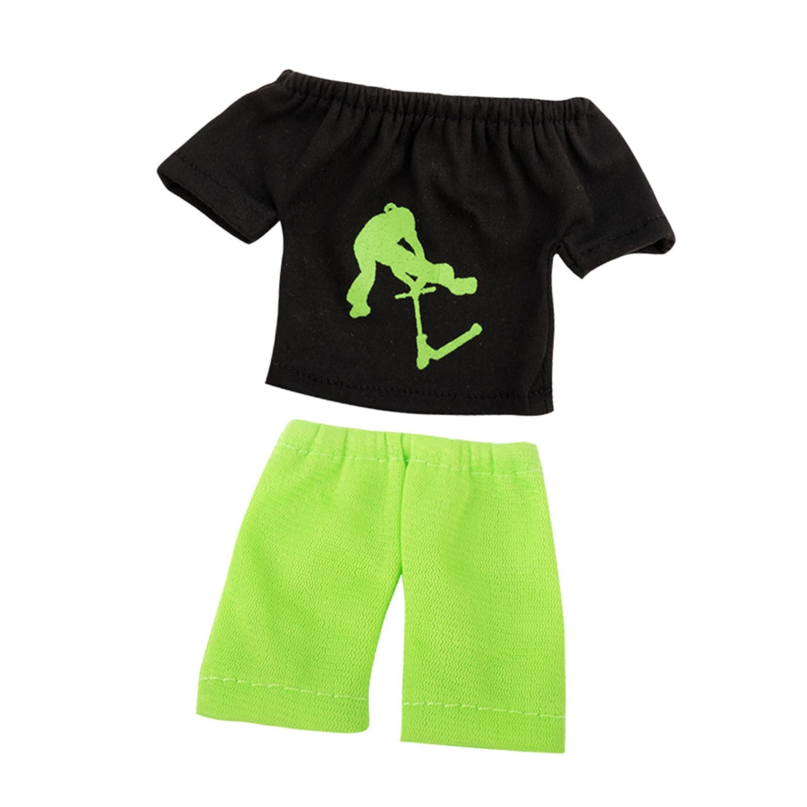 4xMini Finger Toy Set Finger Trousers and Tops Sensory Activity Skateboard