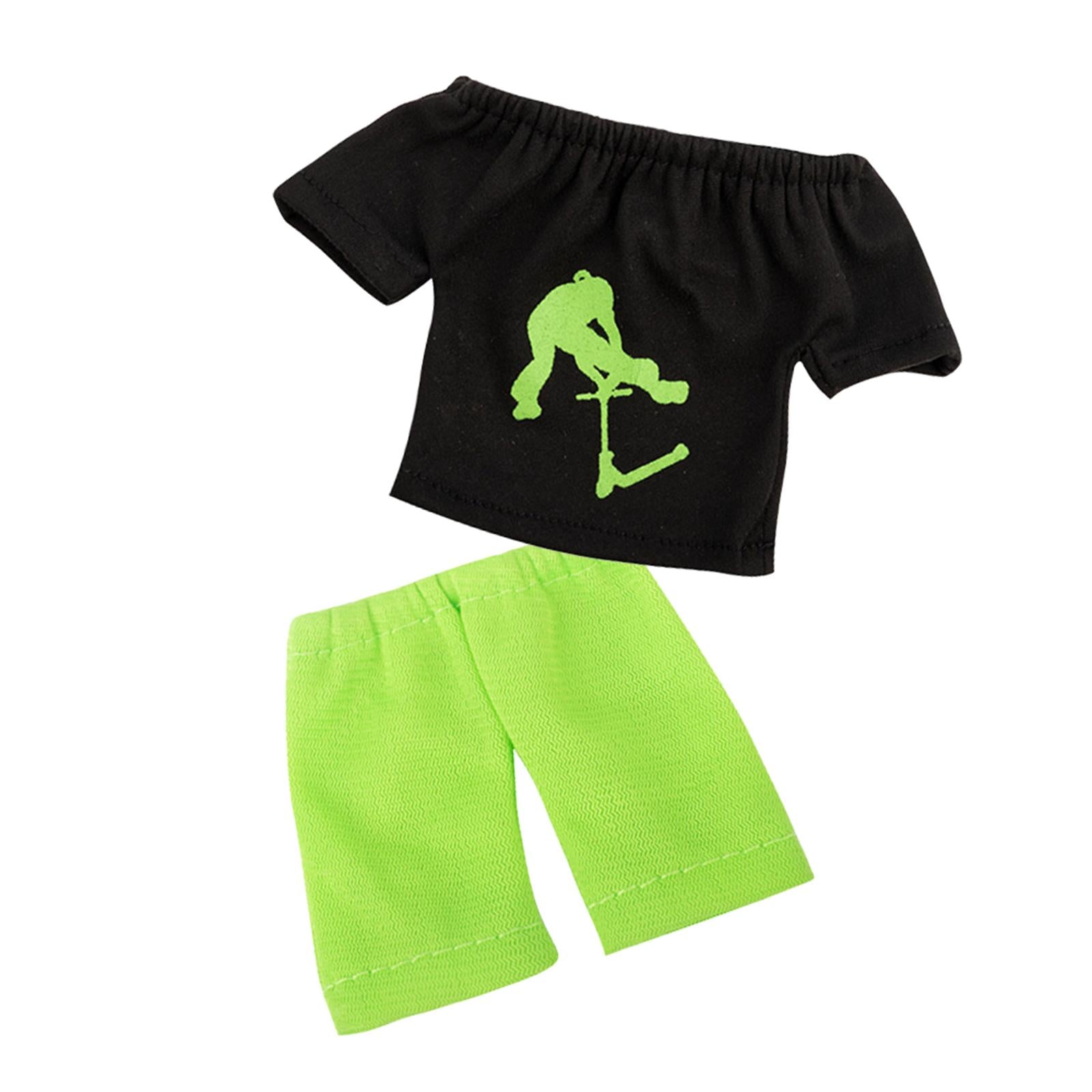 4xMini Finger Toy Set Finger Trousers and Tops Sensory Activity Skateboard