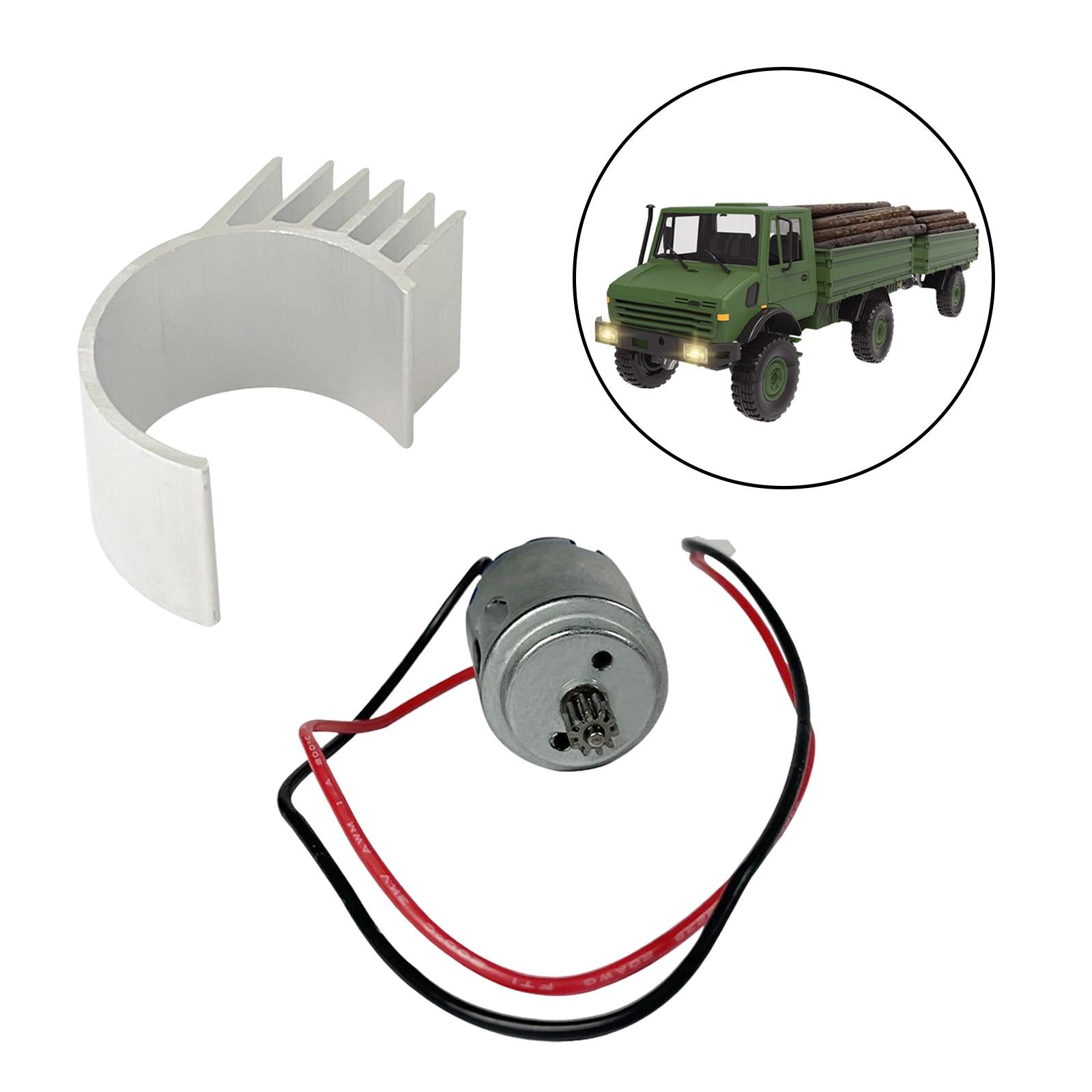 3xAccessories Set Replaces for 1/12 RC Carwler Car Upgrade DIY Modification 260 Motor