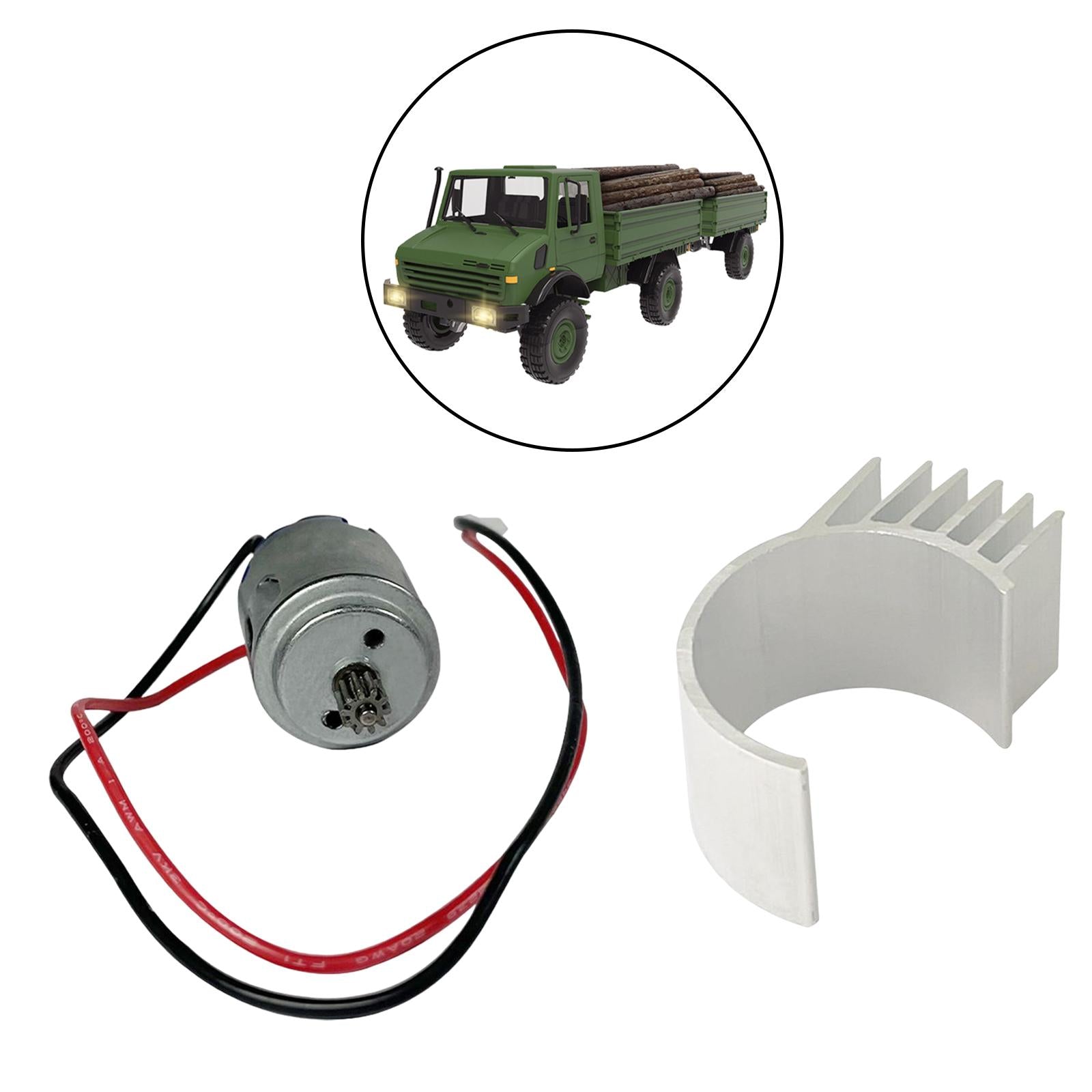 3xAccessories Set Replaces for 1/12 RC Carwler Car Upgrade DIY Modification 260 Motor