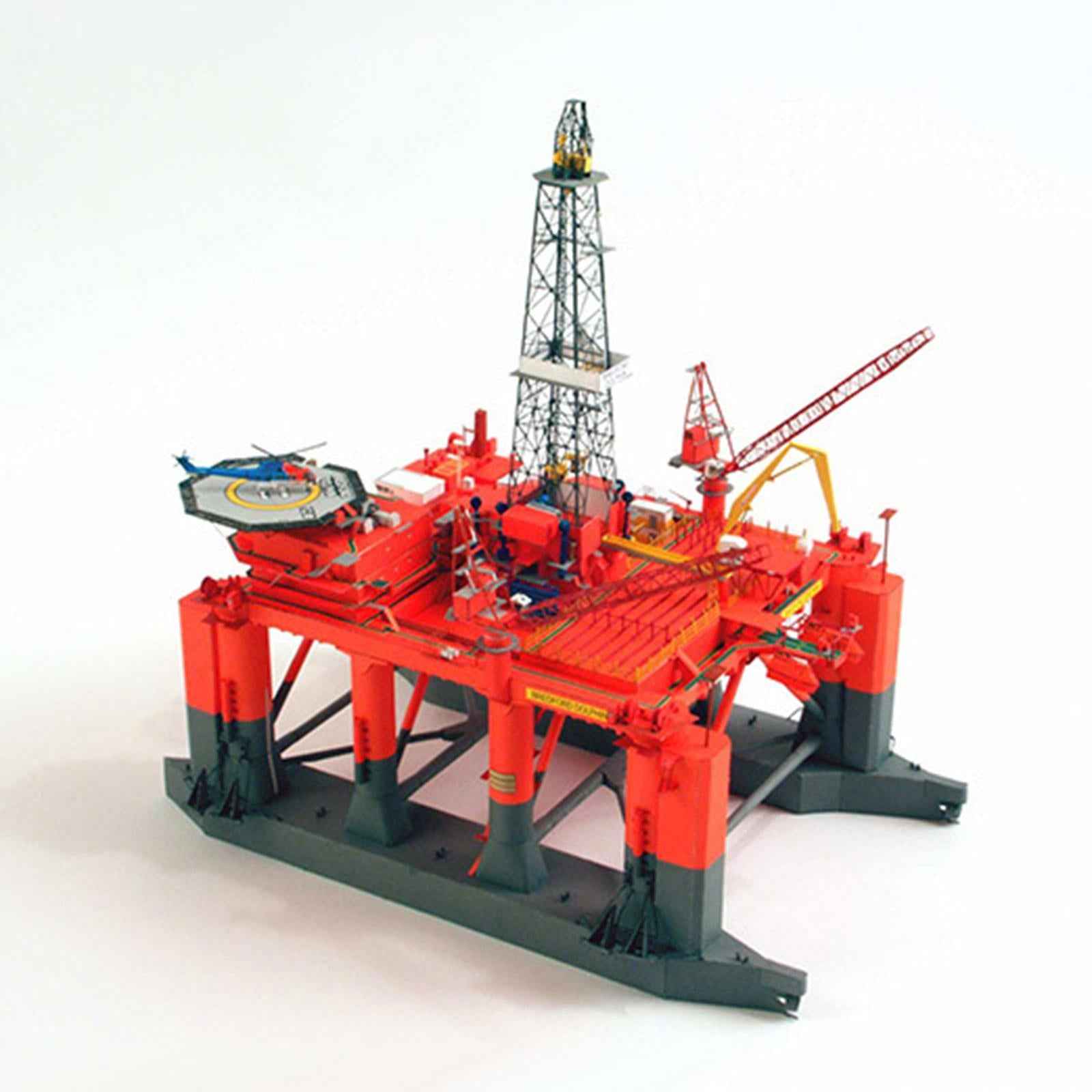 3D 1/400 DIY Semi Submersible Oil Drilling Platform Model Creative Gift