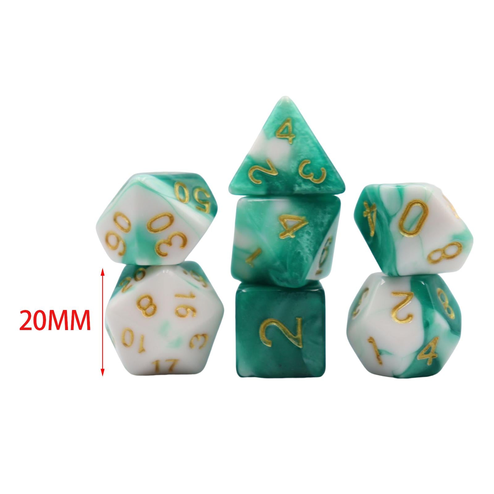 2x7 Pieces Polyhedral Dices Multisided Dice RPG Dice Set Dices Set for Parties