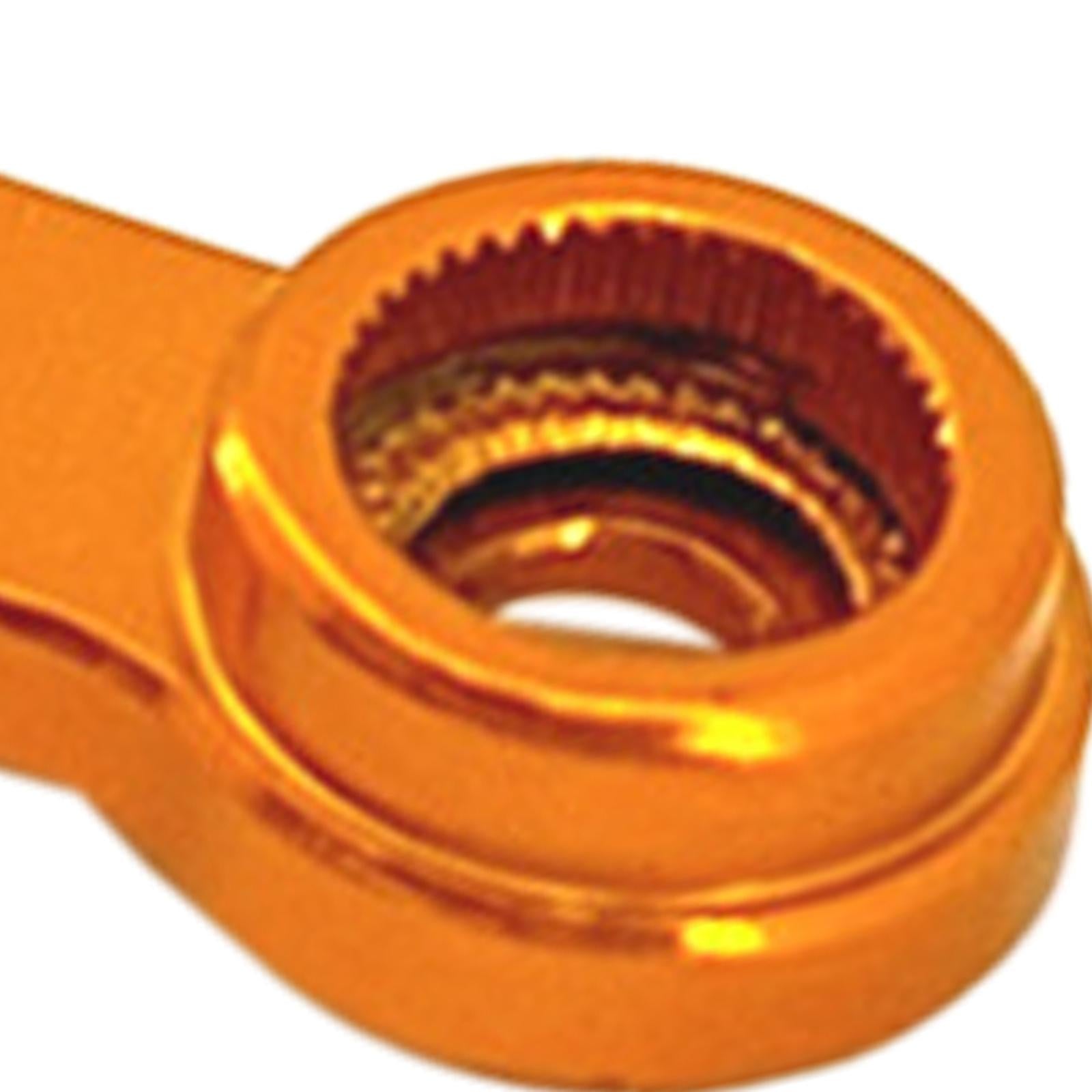 2xRC Car 1/24 Servo Arm Replacement Durable CNC Machined Aluminum Alloy Parts yellow