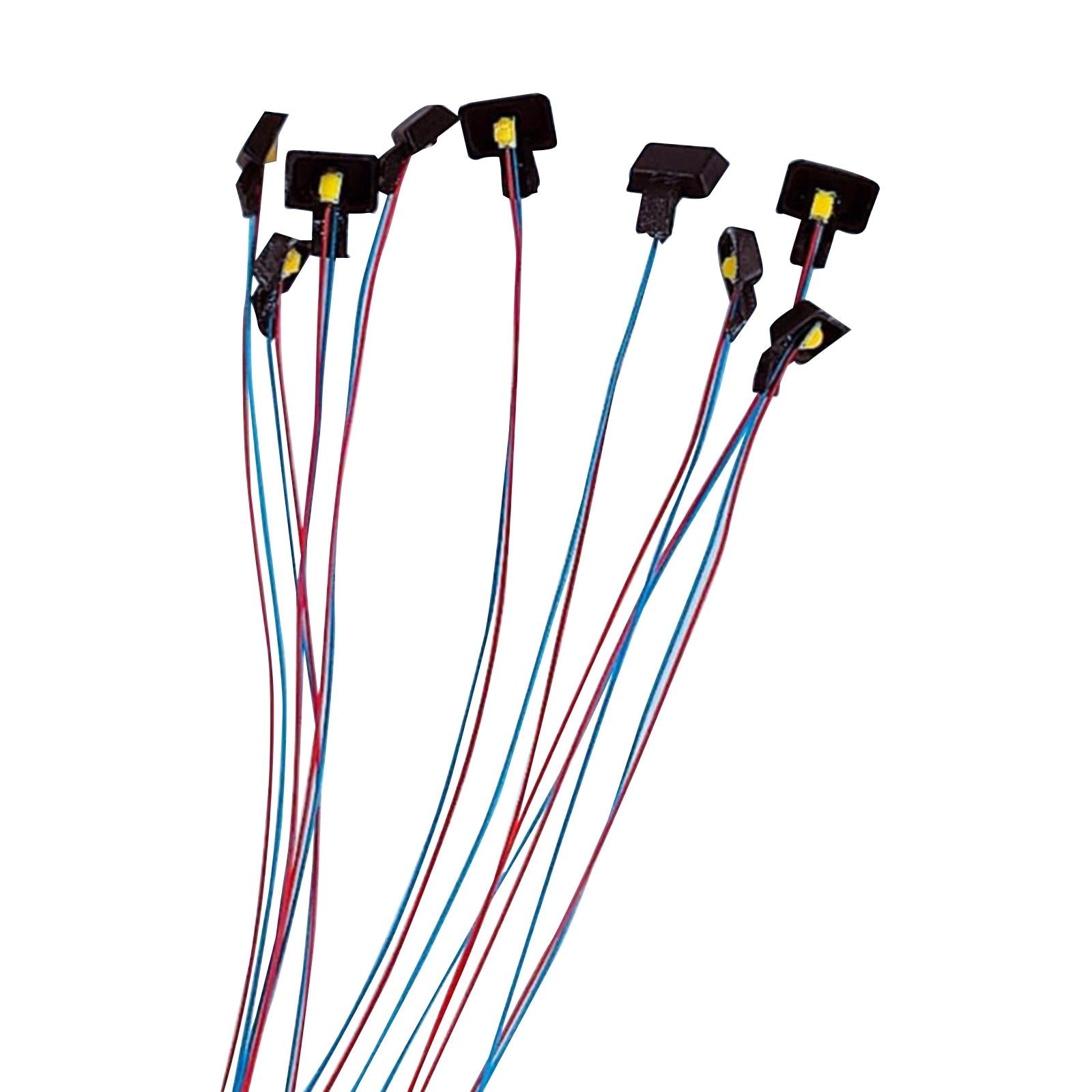 2x5 Pieces HO 1/87 Prewired Mini Lights 3V DIY Lamp SMD Lamp for Model Railway Warm
