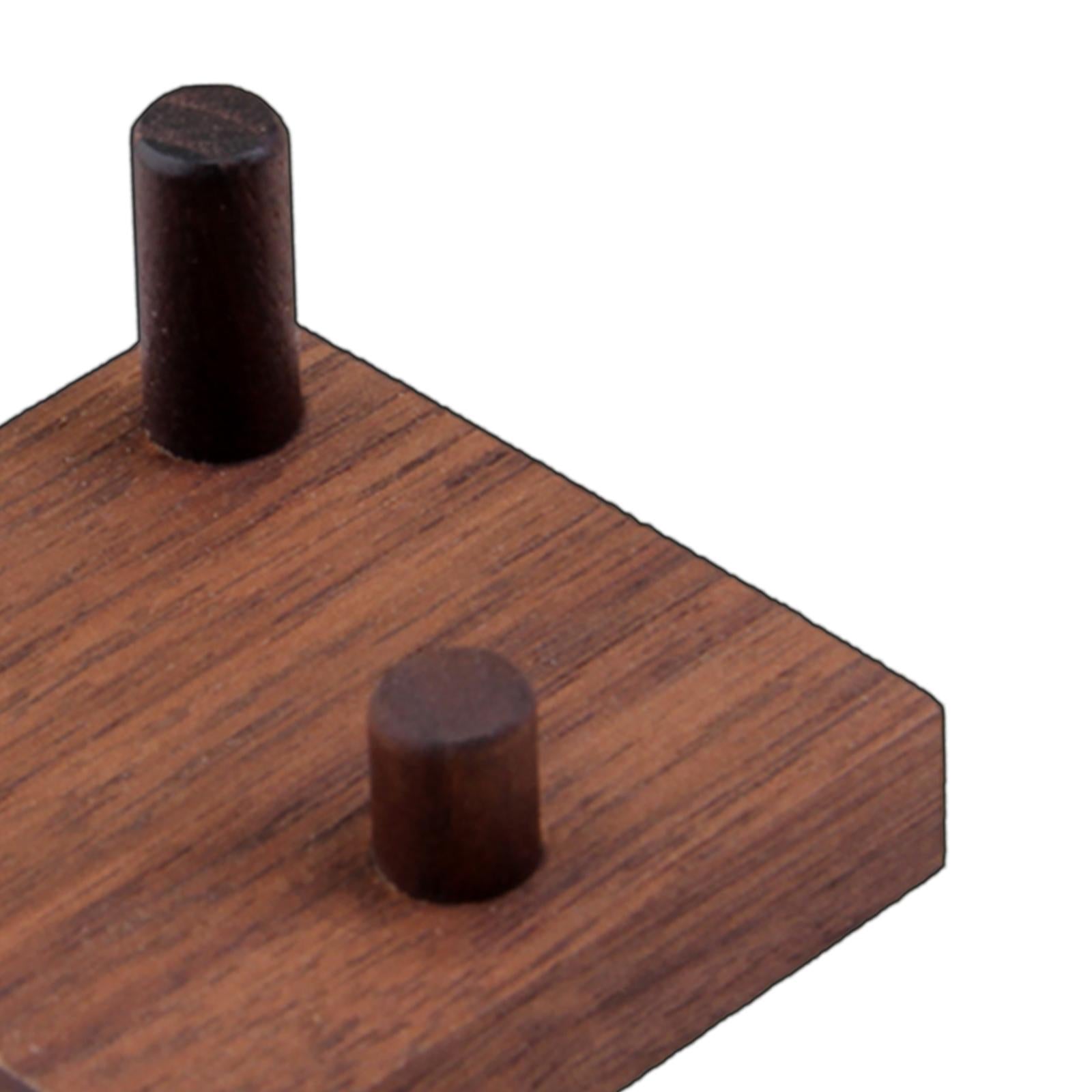 4xWooden base rocks Display Holder Wood for show Display Home Shop Window small