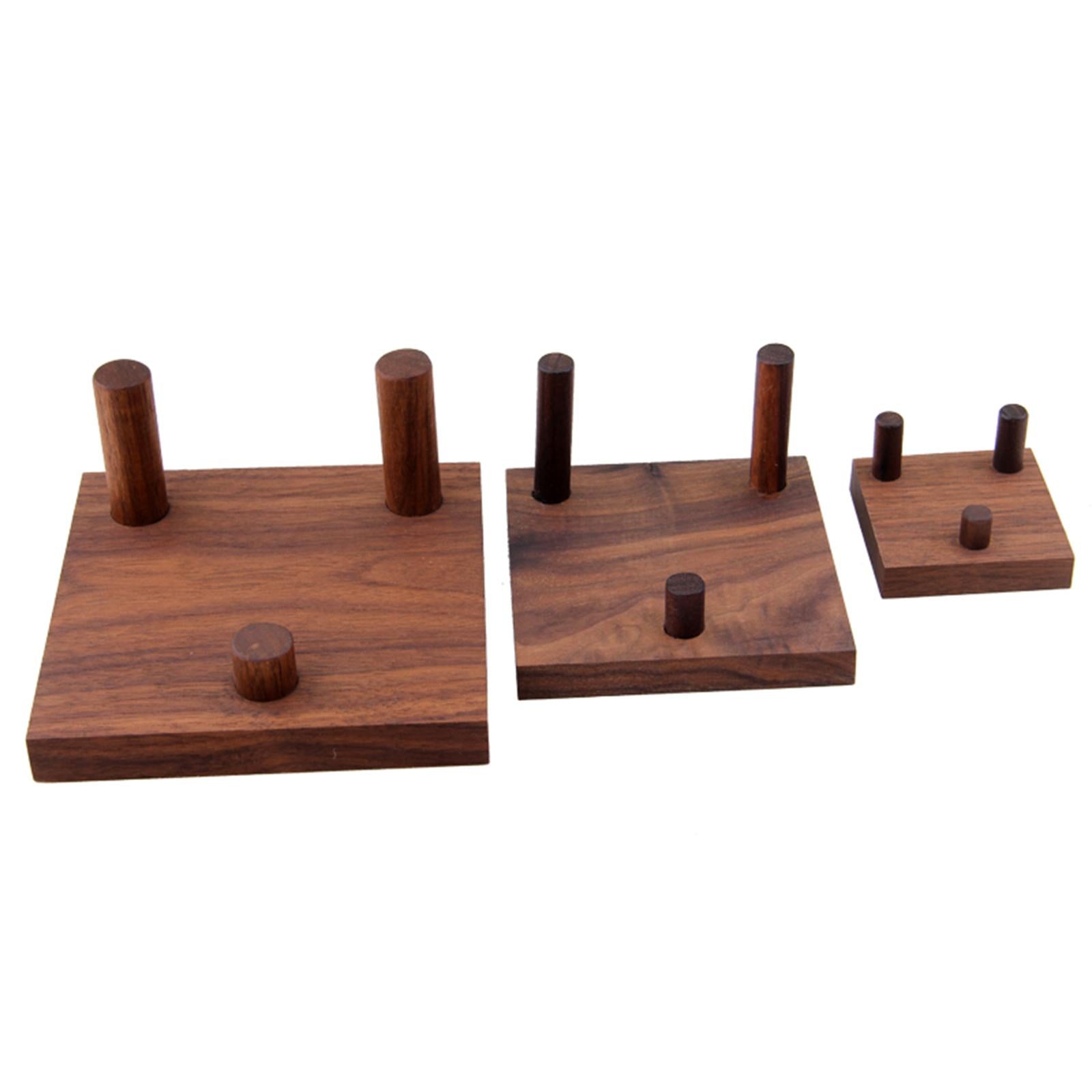 2xWooden base rocks Display Holder Wood for show Display Home Shop Window small