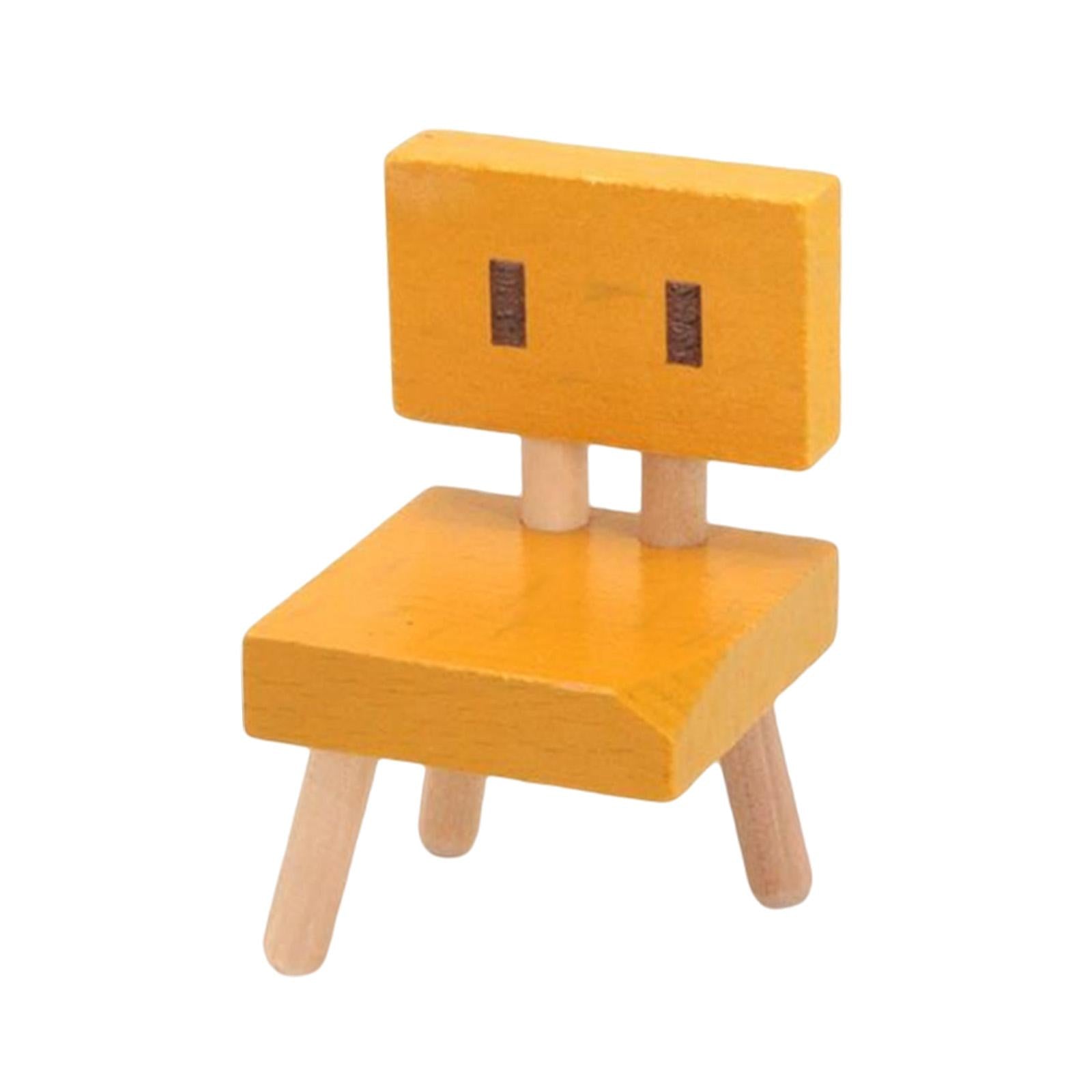 5xMini Small Chair Ornament Desktop Mini Chair for Desk Living Room Decoration