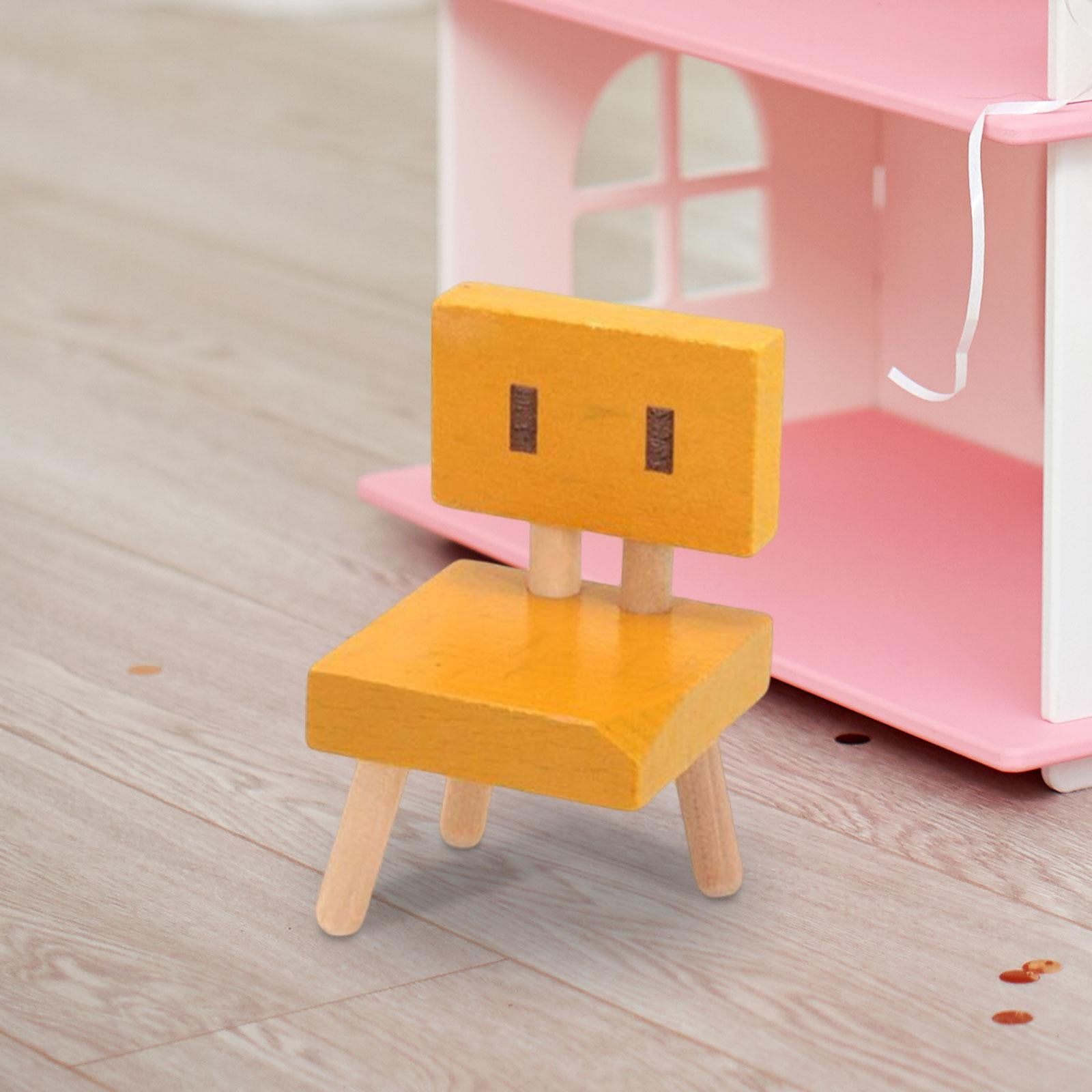 5xMini Small Chair Ornament Desktop Mini Chair for Desk Living Room Decoration