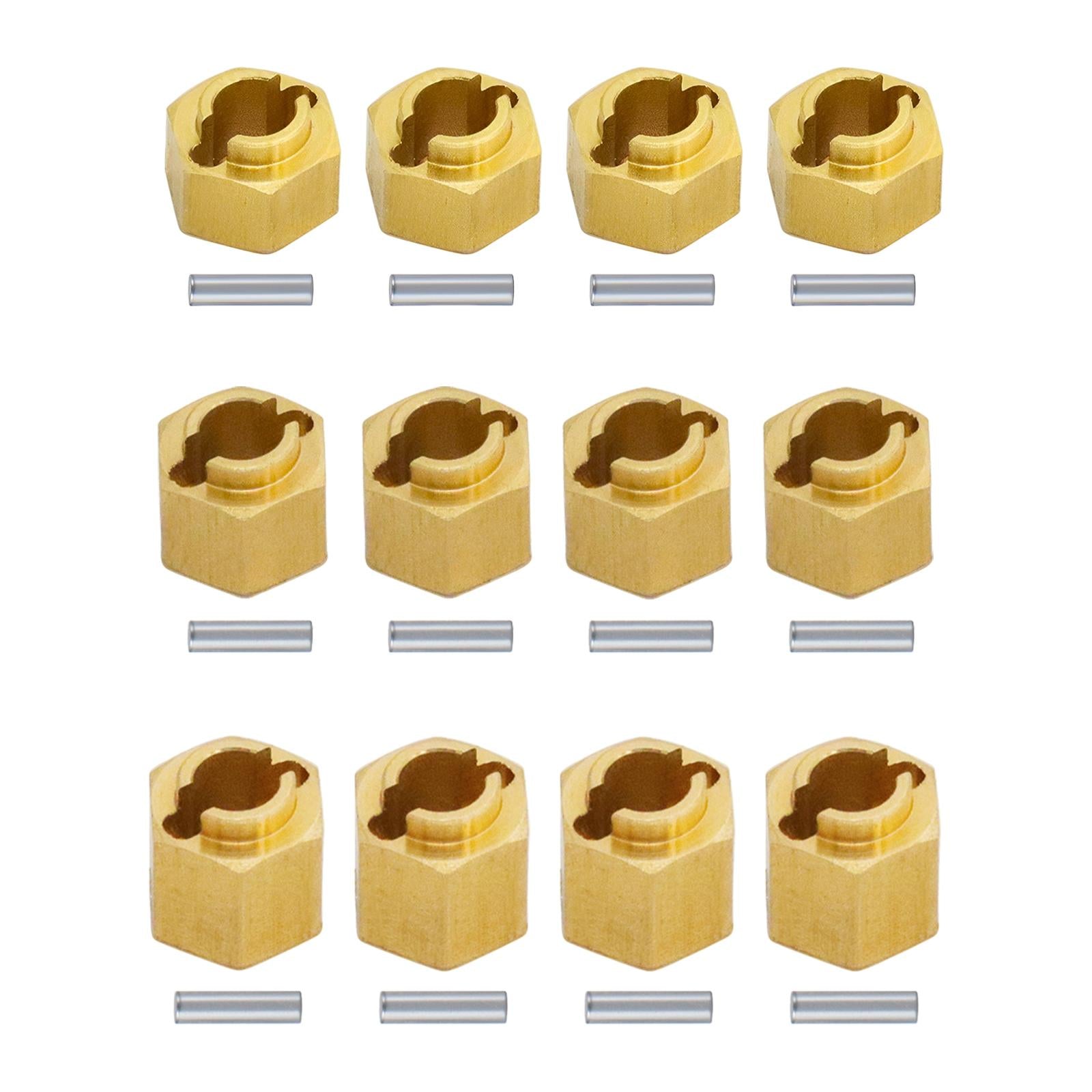 2x4Pcs RC Hex Wheel Hubs Universal hex Adapter for 1/18 Scale RC Crawler 4mm