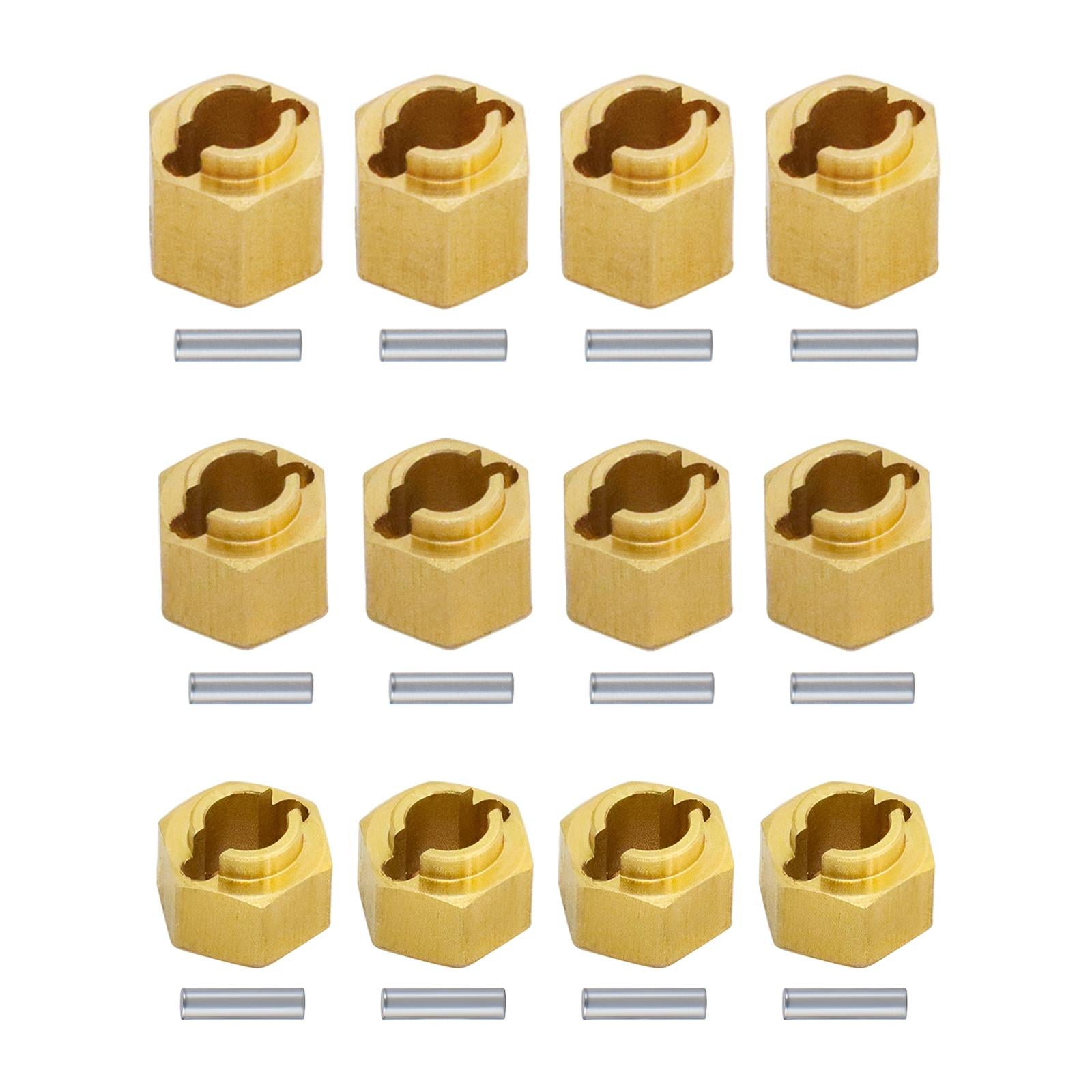 3x4Pcs RC Hex Wheel Hubs Universal hex Adapter for 1/18 Scale RC Crawler 4mm