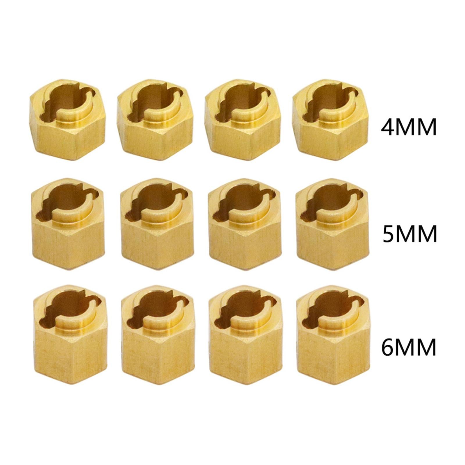 4x4Pcs RC Hex Wheel Hubs Universal hex Adapter for 1/18 Scale RC Crawler 6mm