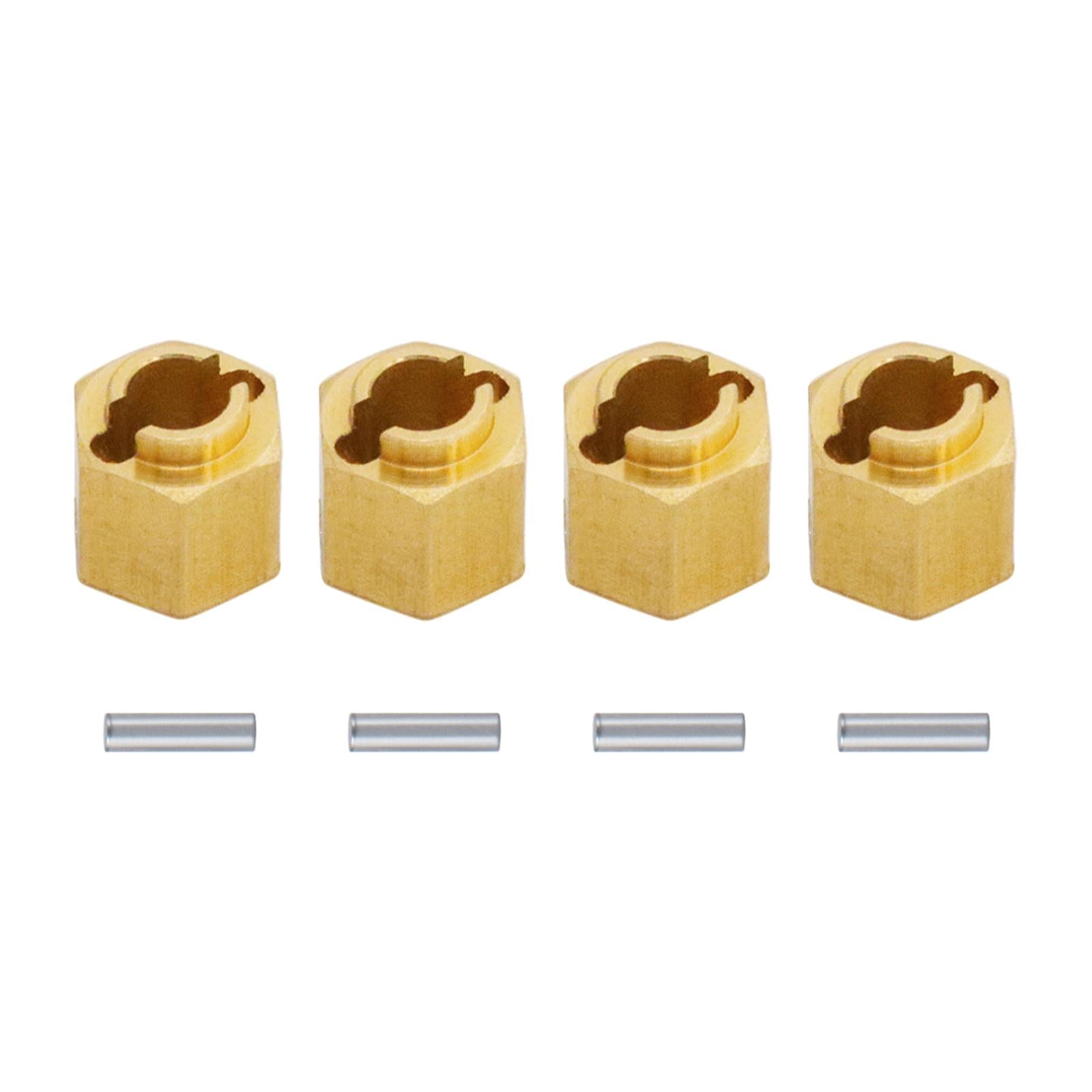4x4Pcs RC Hex Wheel Hubs Universal hex Adapter for 1/18 Scale RC Crawler 6mm