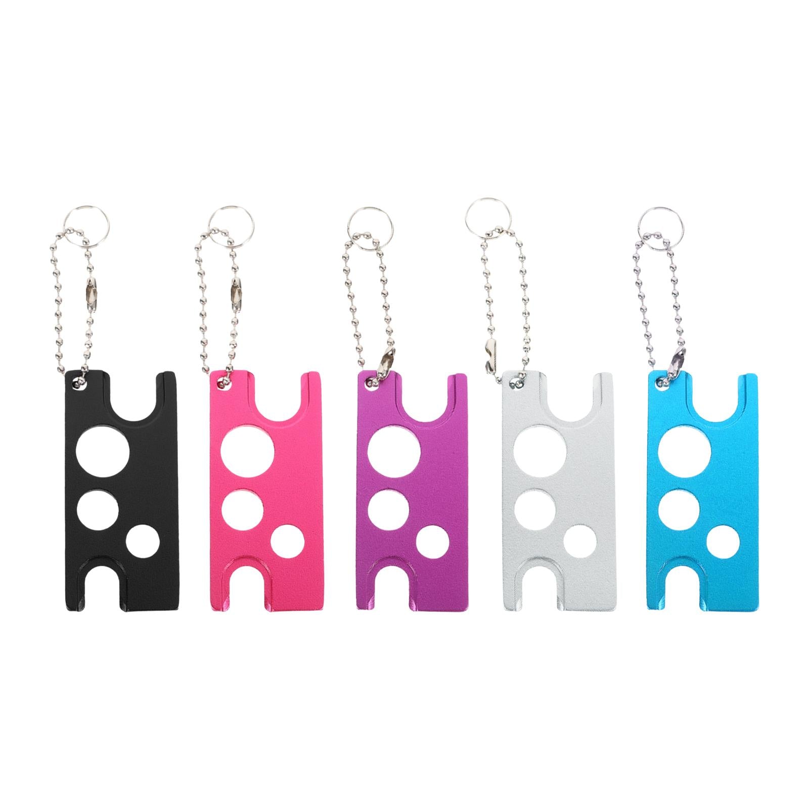 2xEssential Oil Bottle Opener with Keychain Universal Cap Remover Accessory Black