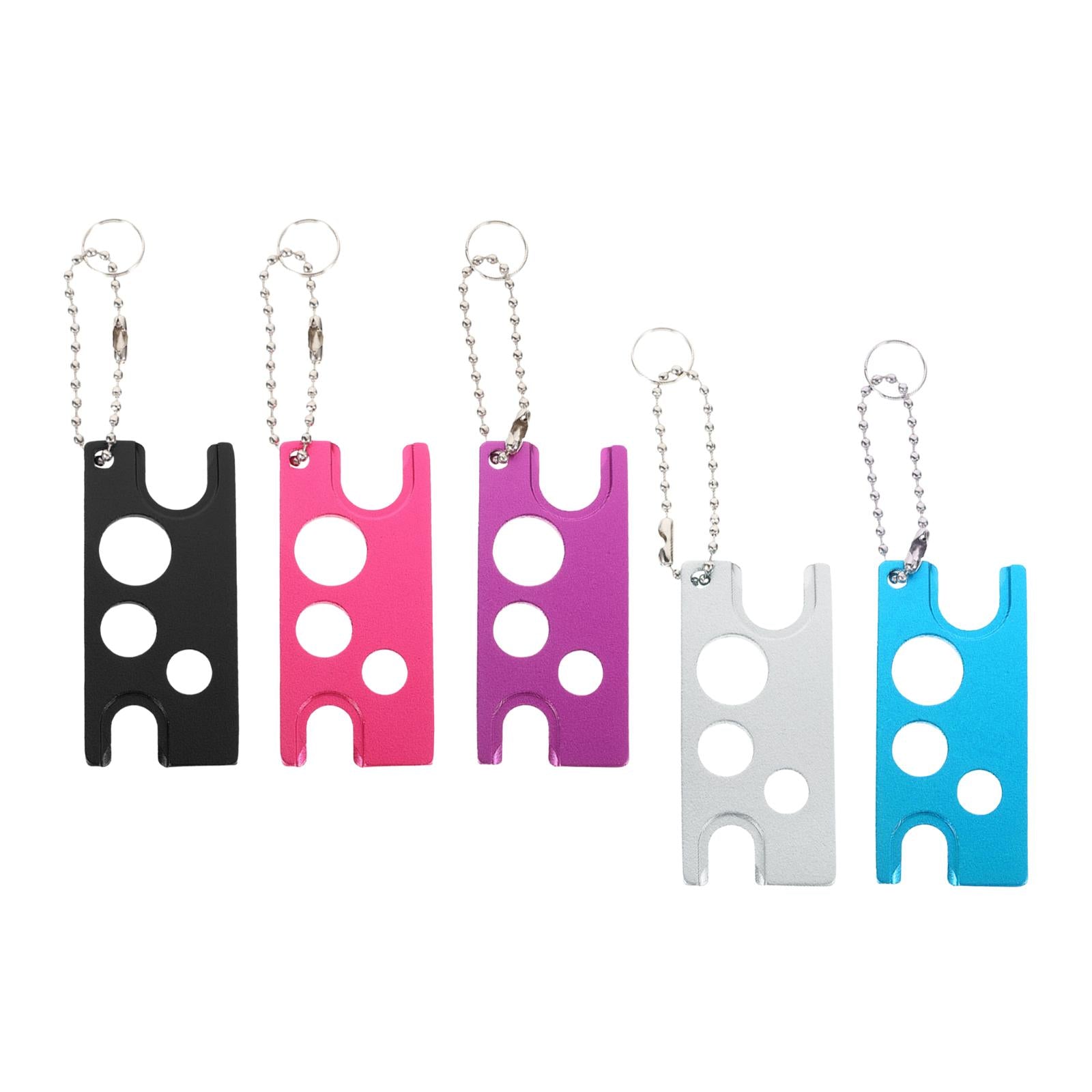 2xEssential Oil Bottle Opener with Keychain Universal Cap Remover Accessory Black